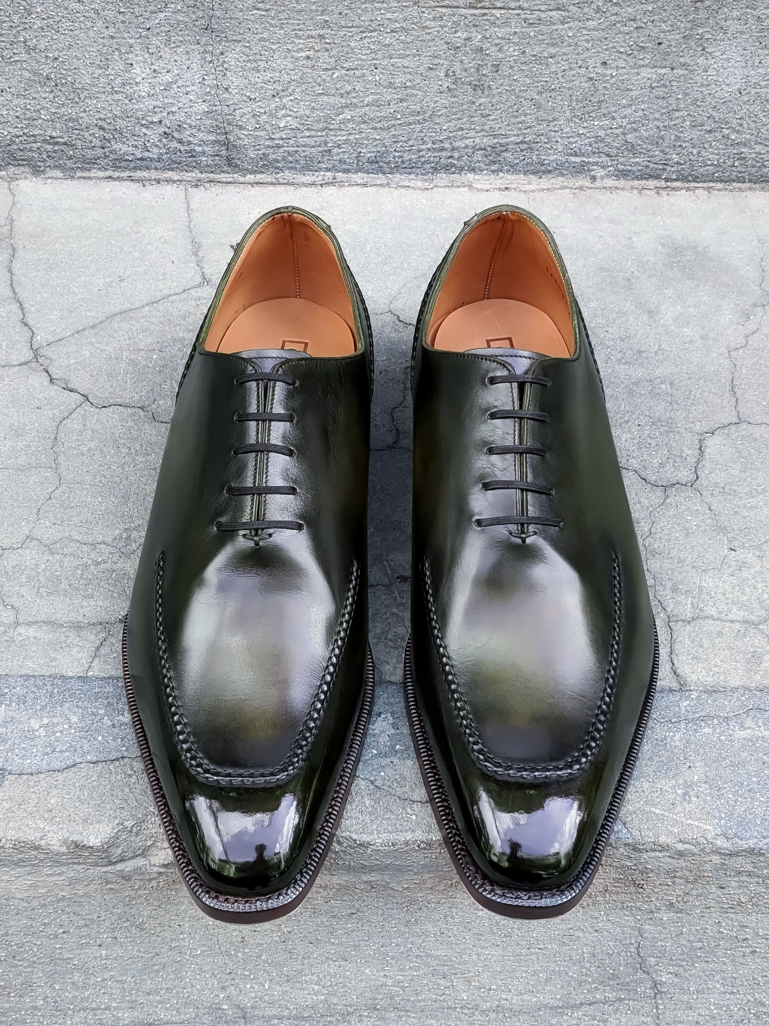 Patina Ivy Leaf - MTO - Whittier-Made To Order Oxfords Custom Patina-J.FitzPatrick Footwear