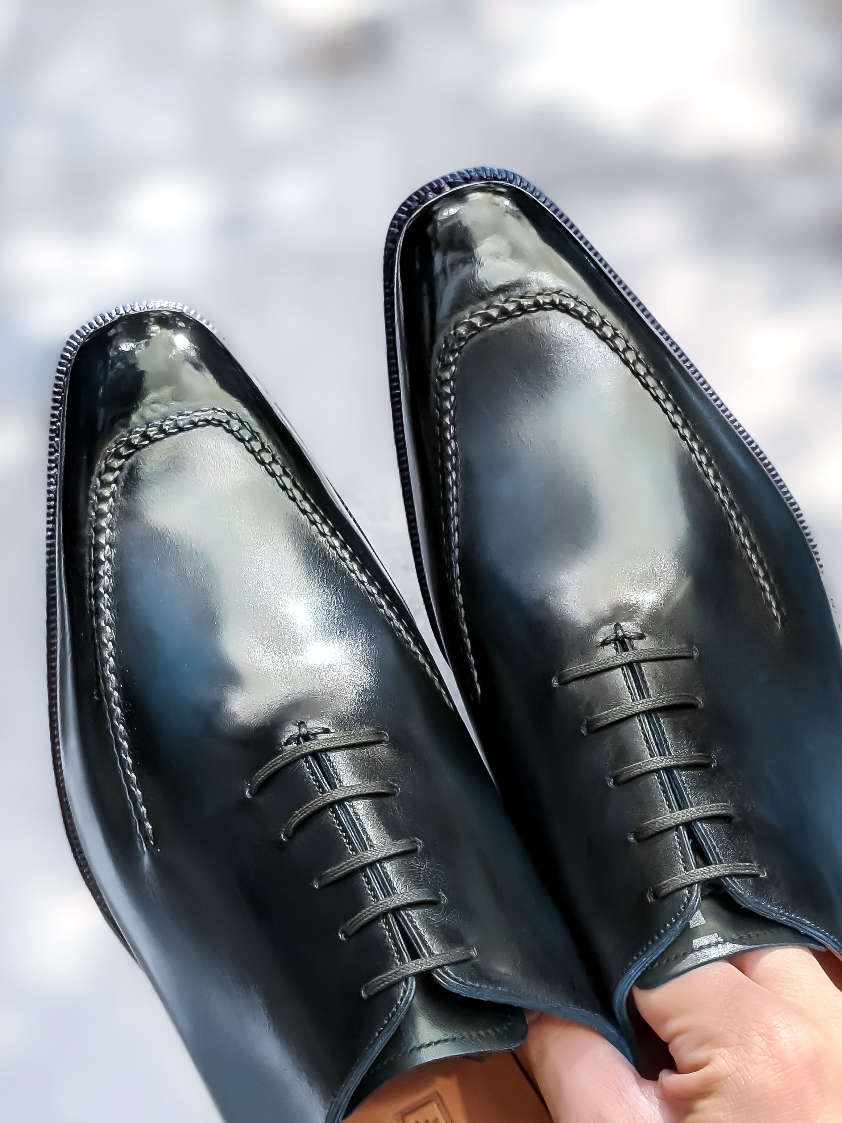 Patina Ocean Depths - MTO - Whittier-Made To Order Oxfords Custom Patina-J.FitzPatrick Footwear