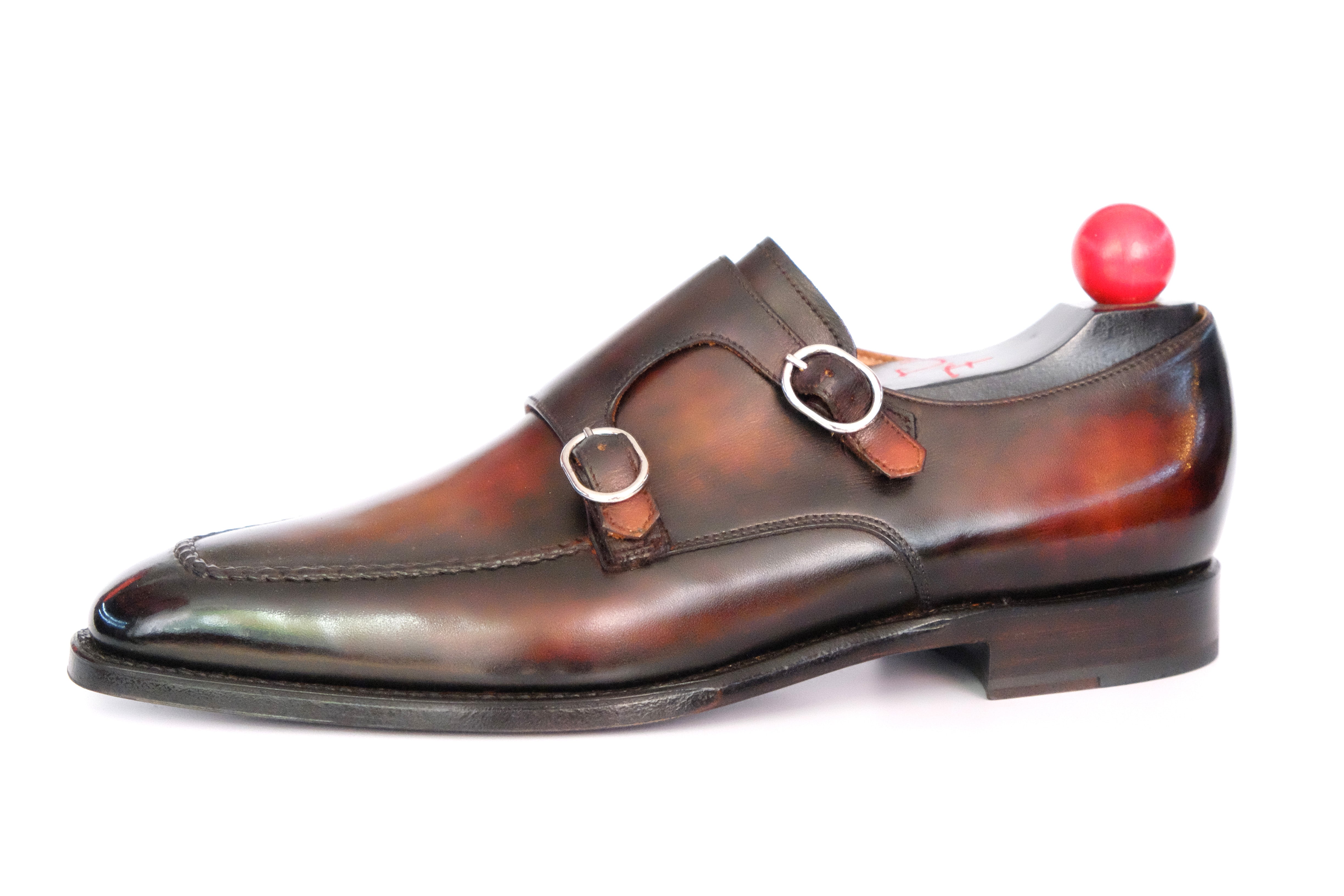 Patina Phoenix - MTO - Montlake - LPB Last-Made To Order Double Monkstrap Hand Stitched Custom Patina-J.FitzPatrick Footwear