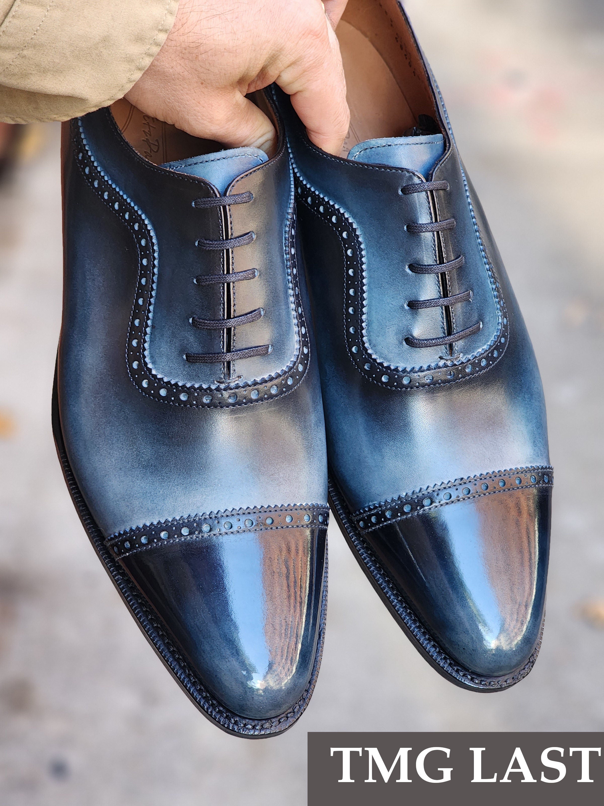 Patina Reverse Moonstone - MTO - Palacio-Made To Order Oxfords Custom Patina-J.FitzPatrick Footwear