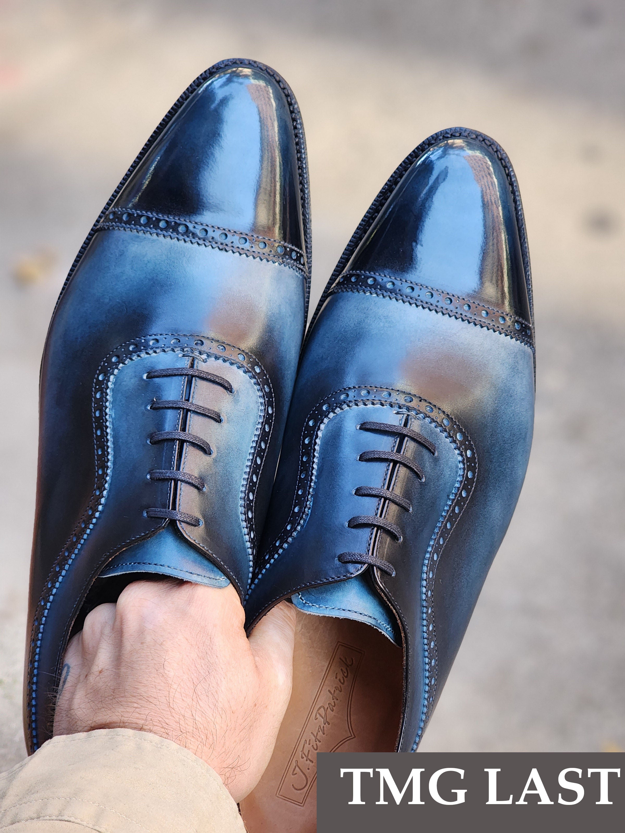 Patina Reverse Moonstone - MTO - Palacio-Made To Order Oxfords Custom Patina-J.FitzPatrick Footwear
