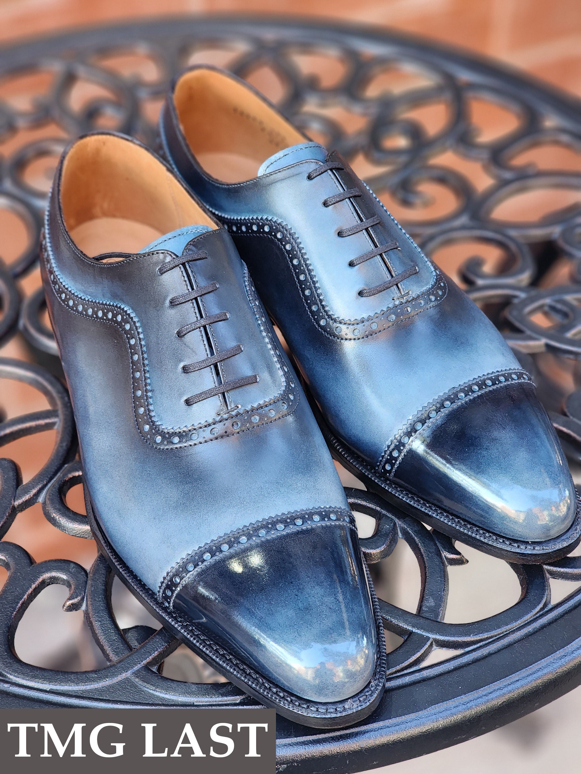 Patina Reverse Moonstone - MTO - Palacio-Made To Order Oxfords Custom Patina-J.FitzPatrick Footwear