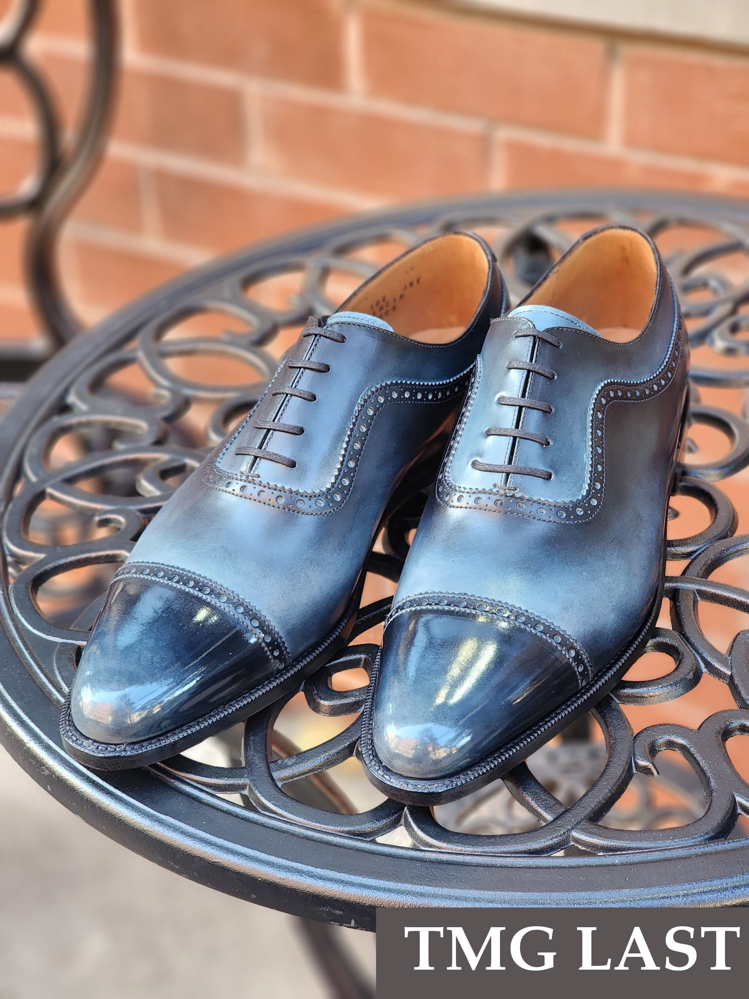 Patina Reverse Moonstone - MTO - Palacio-Made To Order Oxfords Custom Patina-J.FitzPatrick Footwear