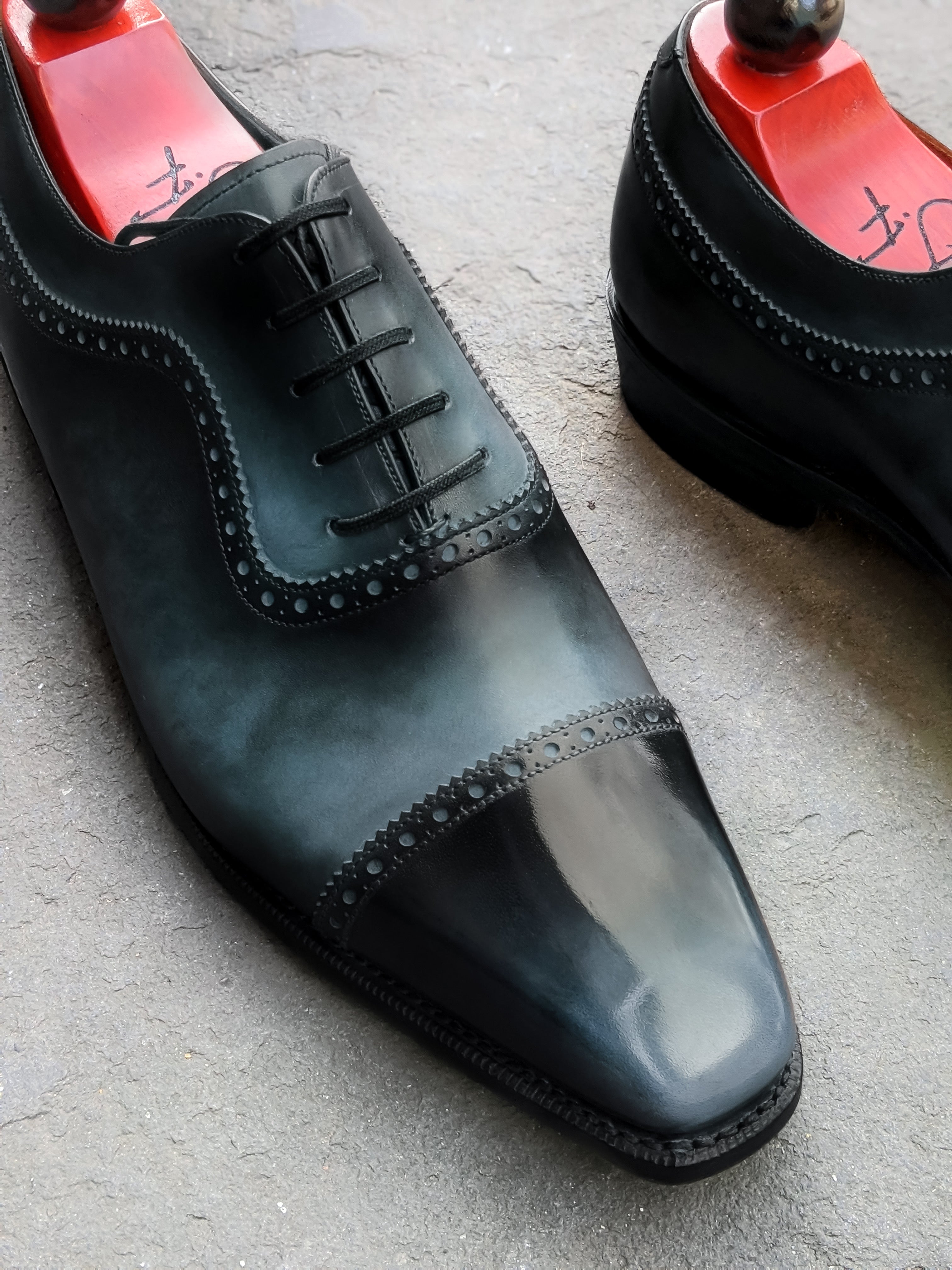 Patina Reverse Moonstone - MTO - Palacio-Made To Order Oxfords Custom Patina-J.FitzPatrick Footwear