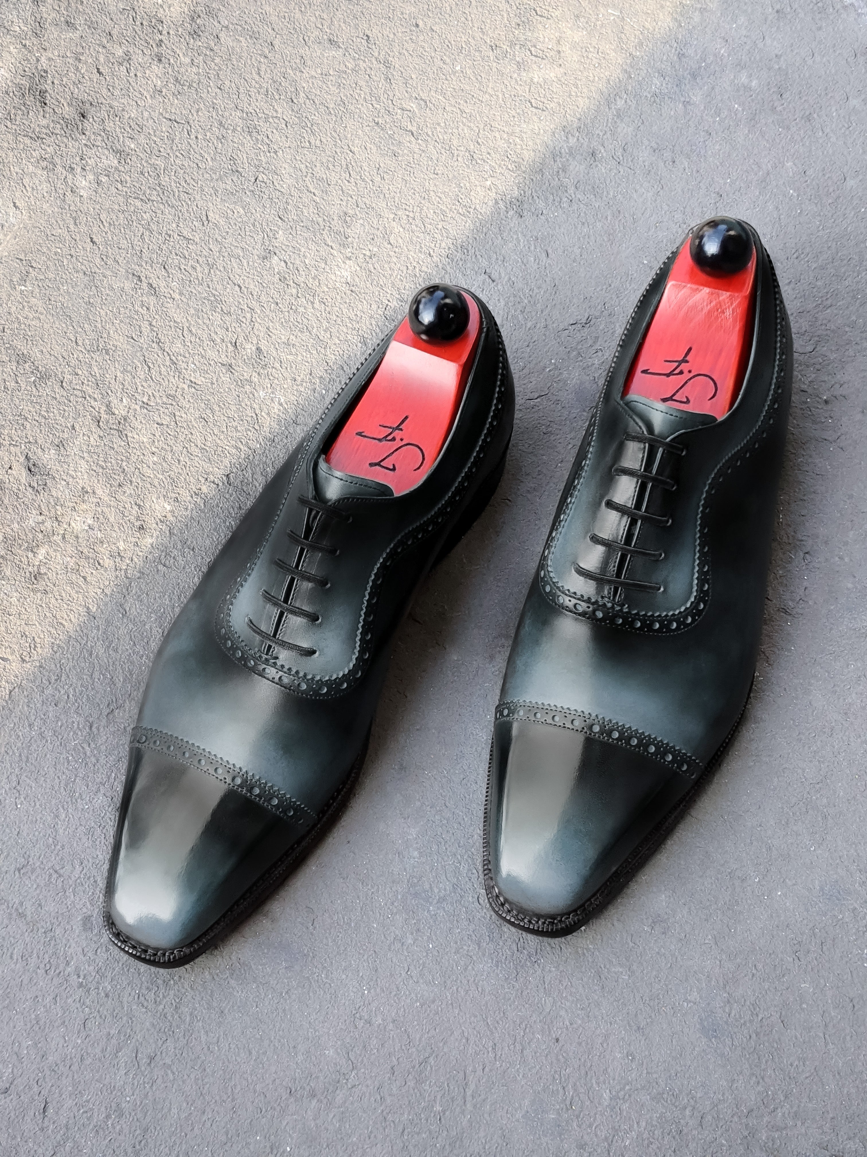 Patina Reverse Moonstone - MTO - Palacio-Made To Order Oxfords Custom Patina-J.FitzPatrick Footwear