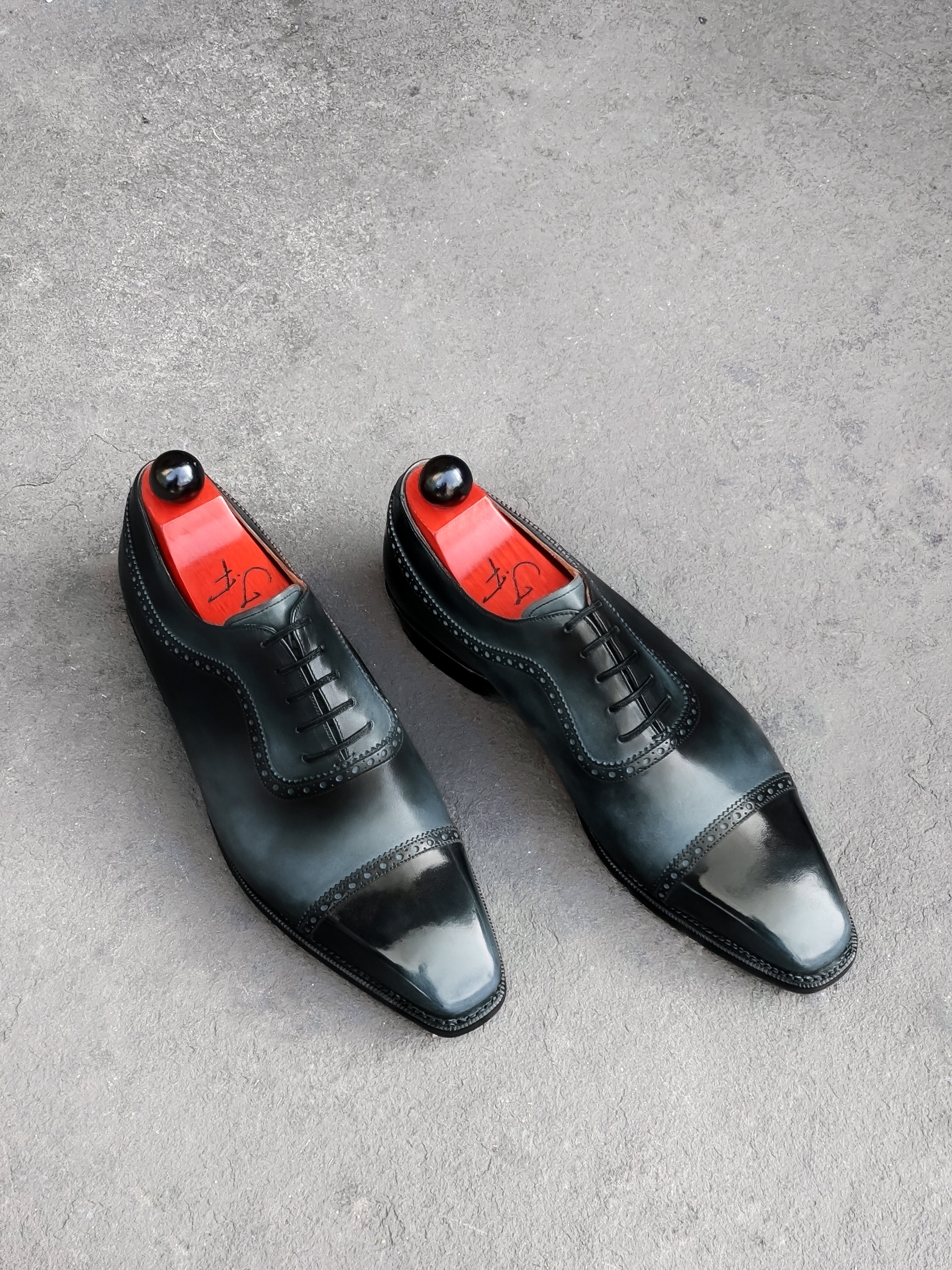 Patina Reverse Moonstone - MTO - Palacio-Made To Order Oxfords Custom Patina-J.FitzPatrick Footwear