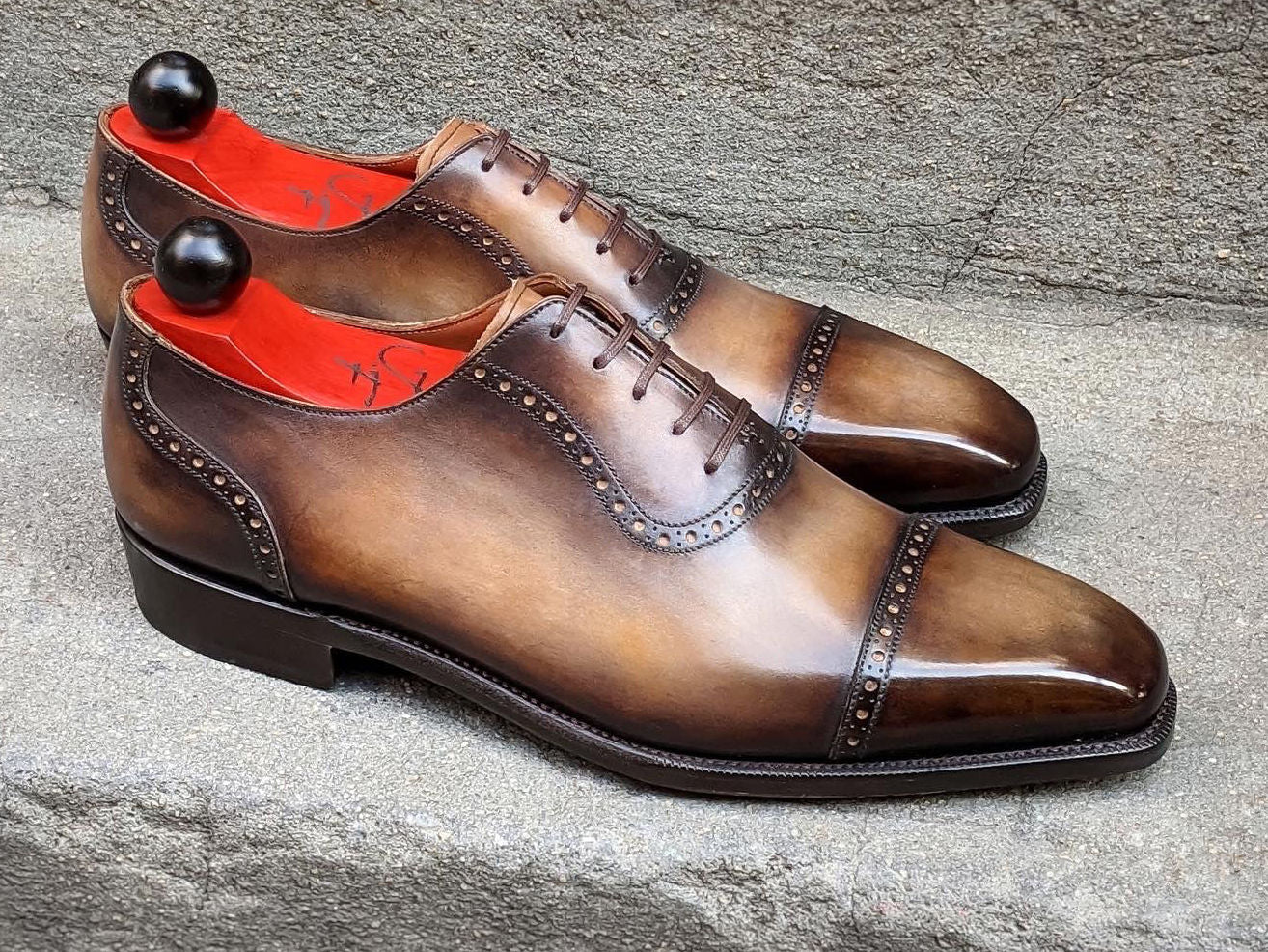 Patina River Rock - MTO - Sunnyside-Made To Order Oxfords Custom Patina-J.FitzPatrick Footwear