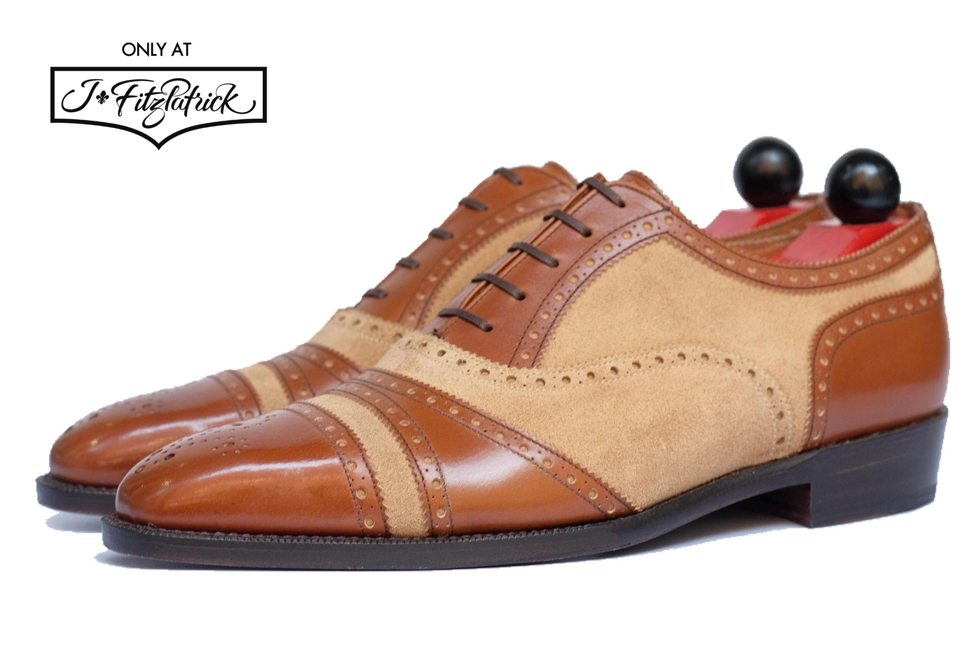 Phillips - Maple Calf / Beige Suede-Captoe Cap Toe Oxfords-J.FitzPatrick Footwear