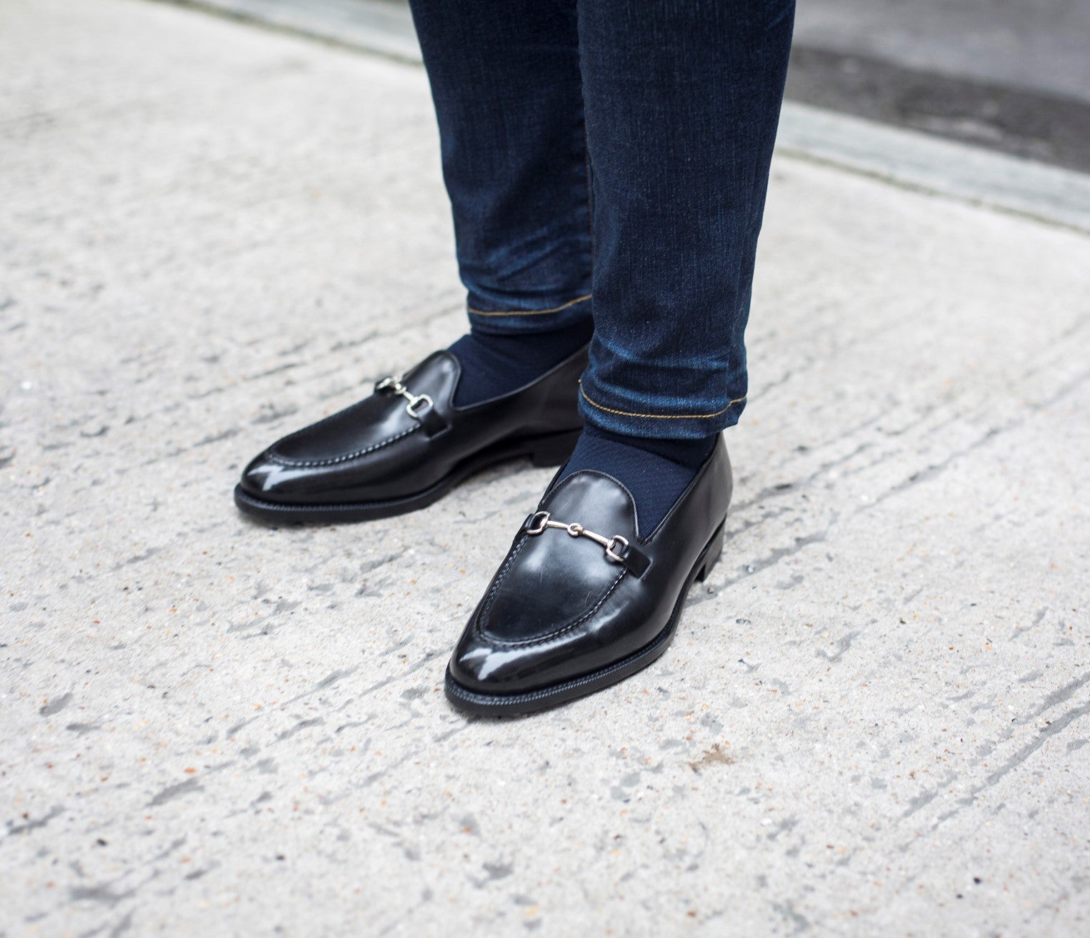 Pike - Black Calf-Horse Bit Horsebit Loafers-J.FitzPatrick Footwear