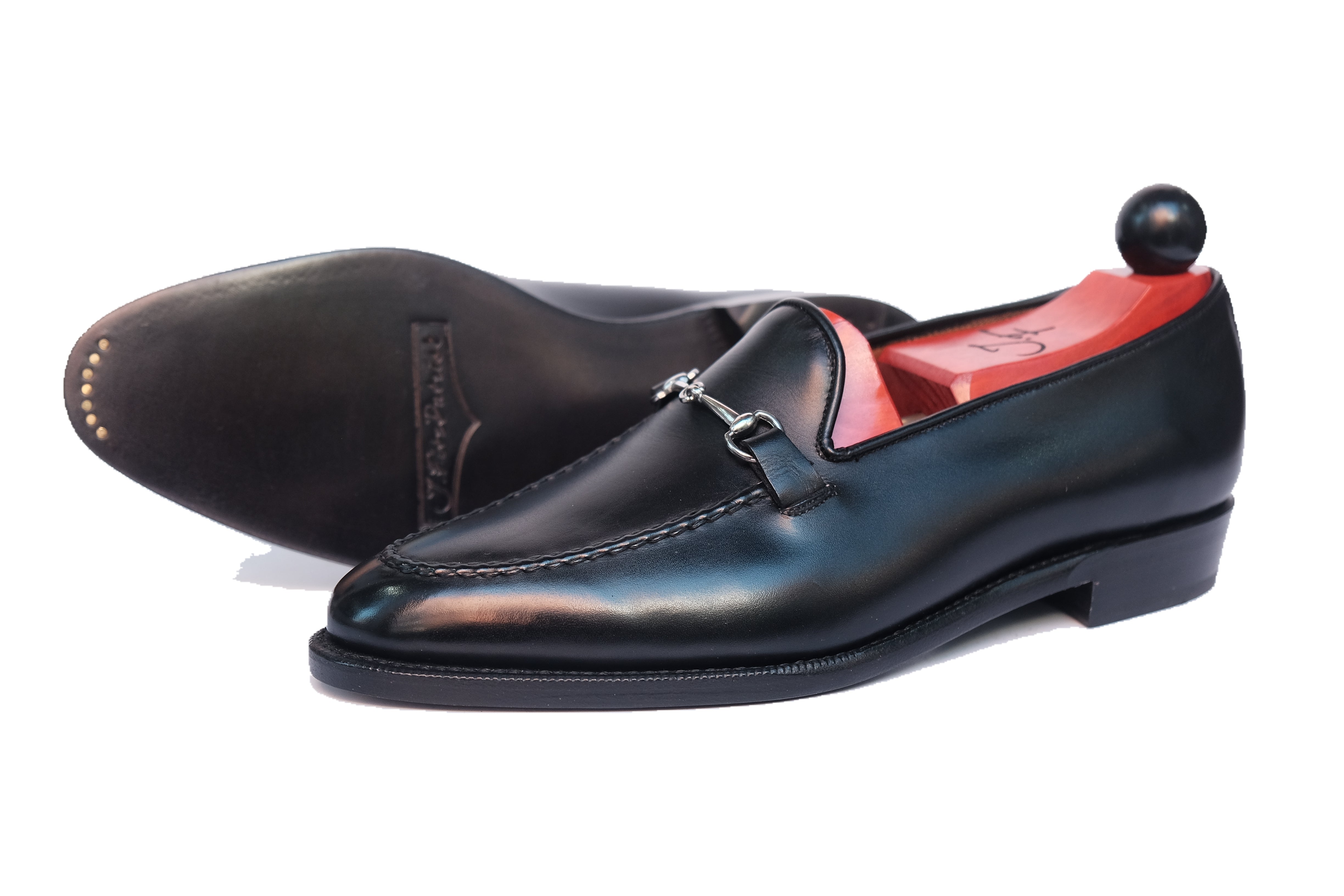 Pike - Black Calf-Horse Bit Horsebit Loafers-J.FitzPatrick Footwear