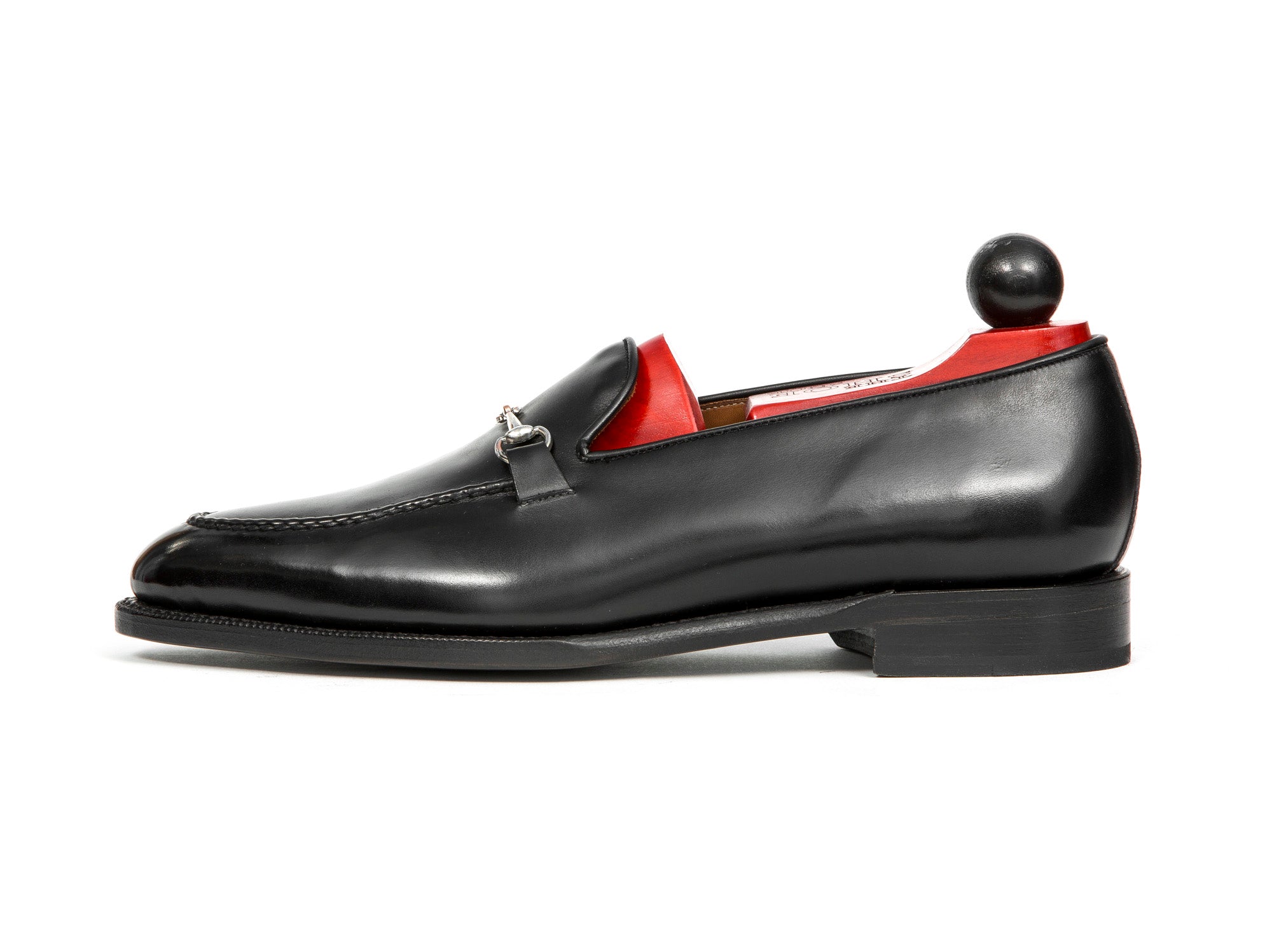 Pike - MTO - Black Calf - TMG Last - Single Leather Sole-Made To Order Horsebit Horse Bit Loafer-J.FitzPatrick Footwear