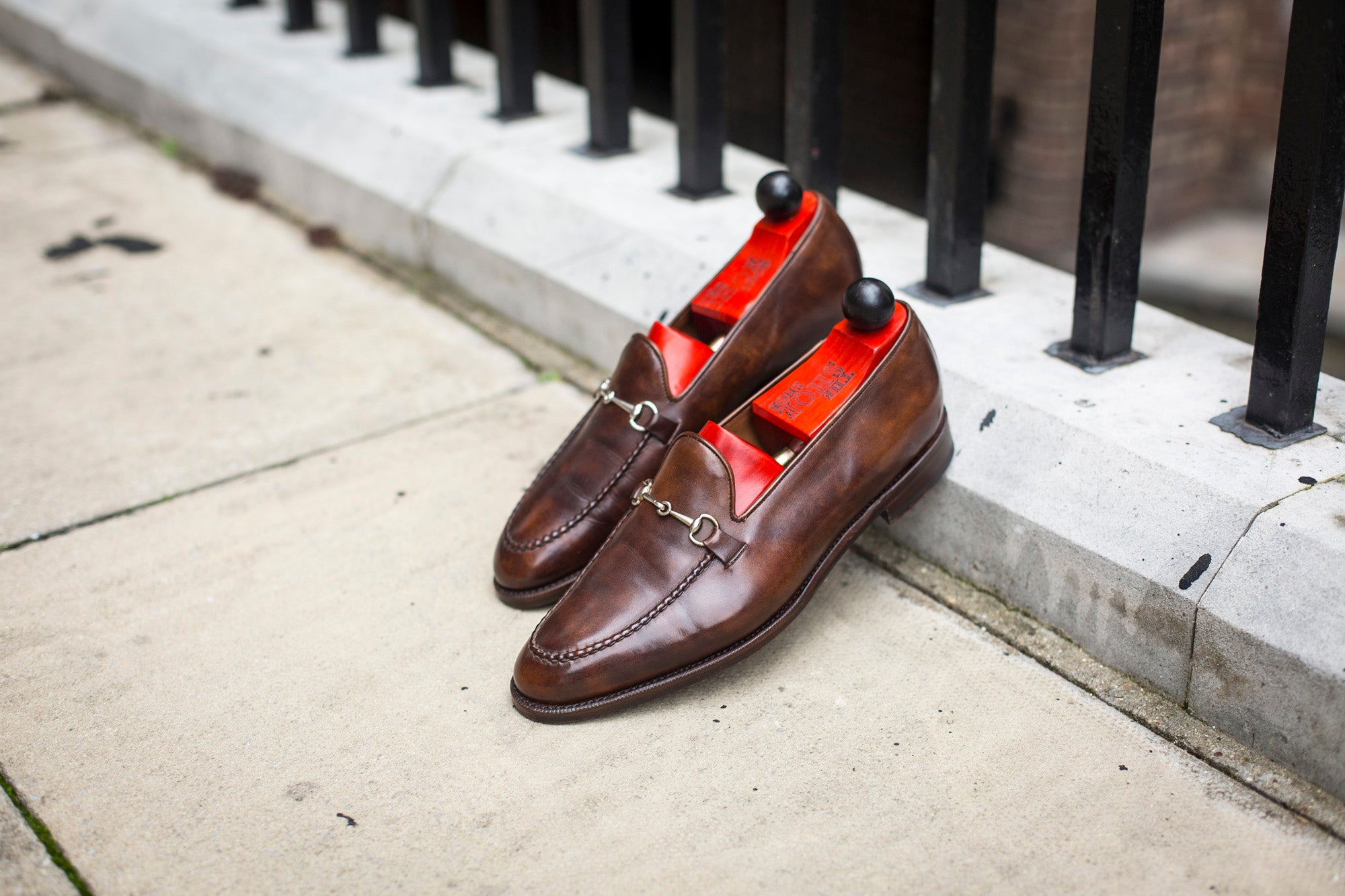 Pike - MTO - Copper Museum Calf - TMG Last - Antique Single Leather Sole-Made To Order Horsebit Horse Bit Loafer-J.FitzPatrick Footwear