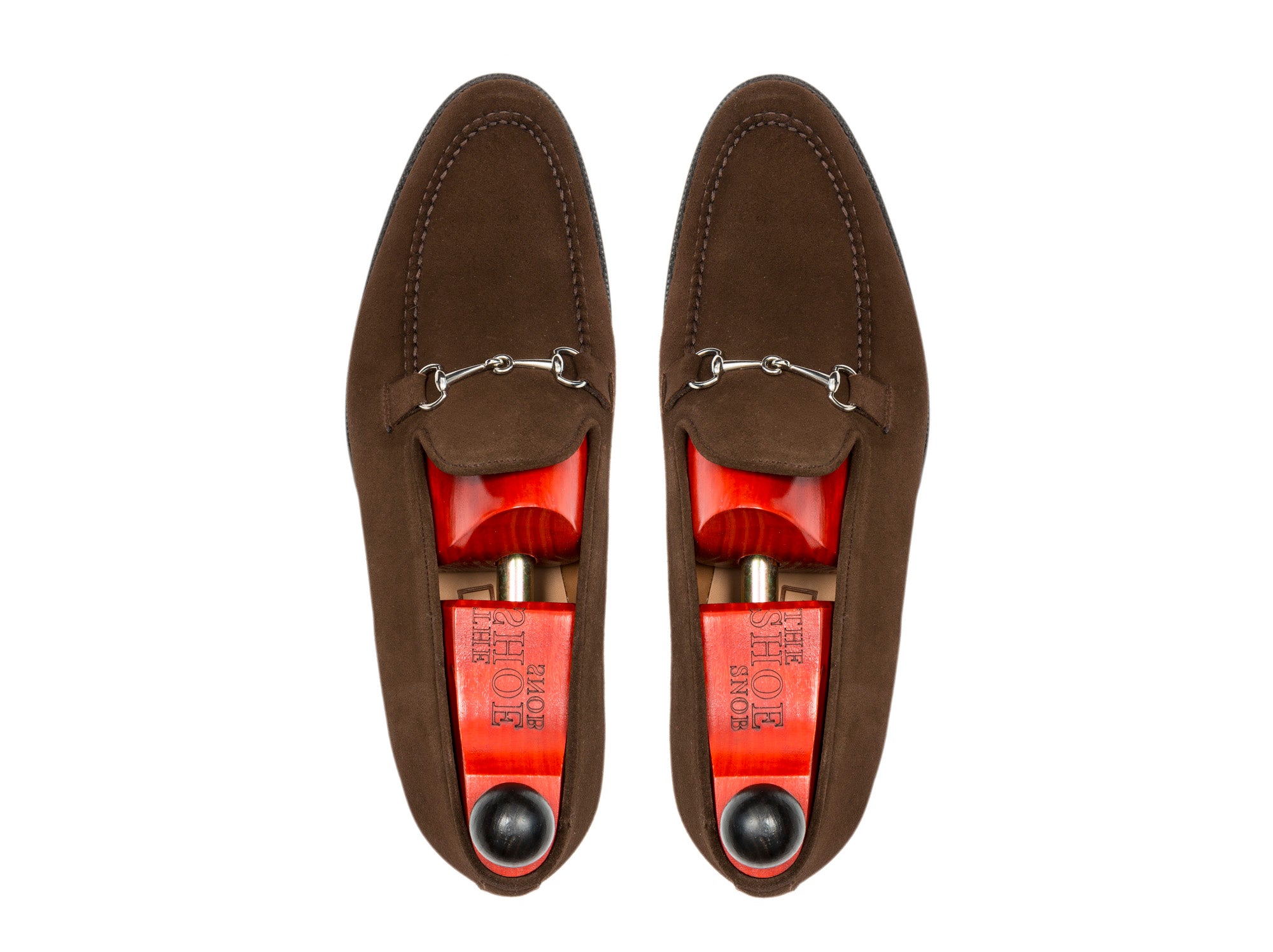Pike - MTO - Dark Brown Suede - TMG Last - Single Leather Sole-Made To Order Horsebit Horse Bit Loafer-J.FitzPatrick Footwear