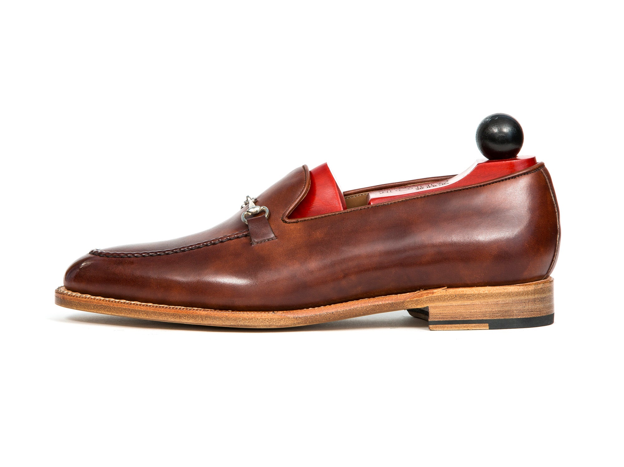 Pike - MTO - Gold Museum Calf - TMG Last - Natural Single Leather Sole-Made To Order Horsebit Horse Bit Loafer-J.FitzPatrick Footwear