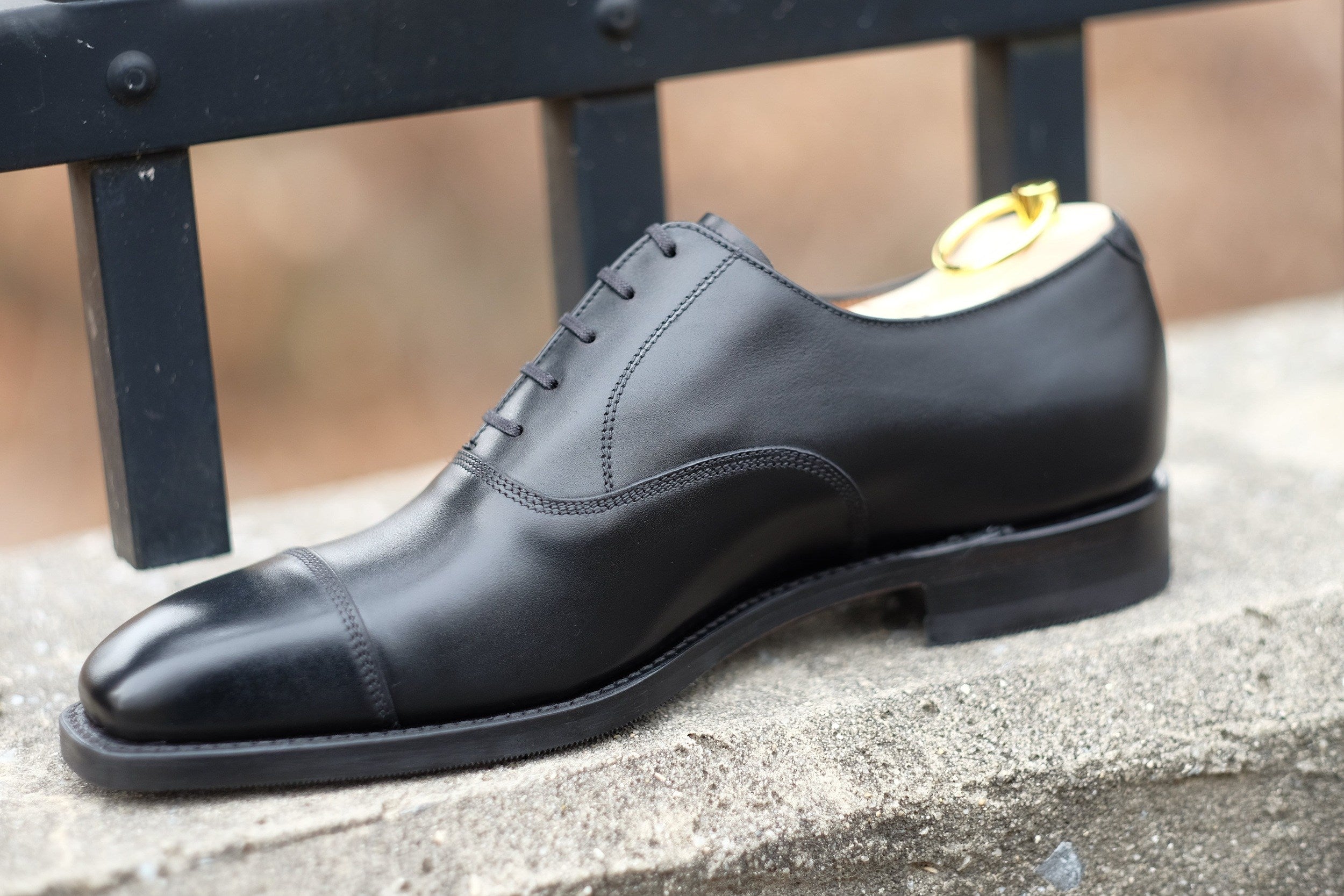 Puget - Black Calf-Captoe Cap Toe Oxfords-J.FitzPatrick Footwear