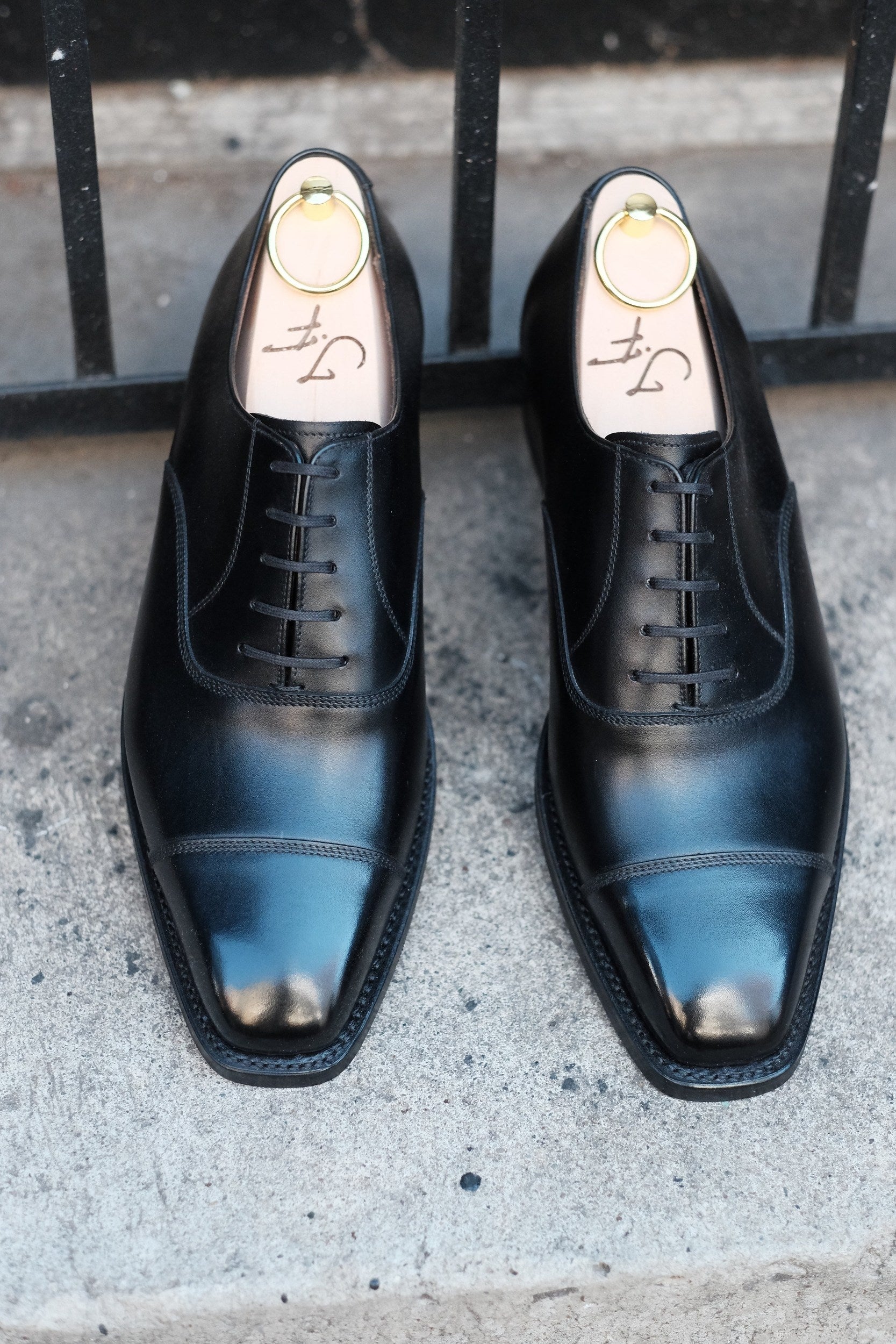 Puget - Black Calf-Captoe Cap Toe Oxfords-J.FitzPatrick Footwear