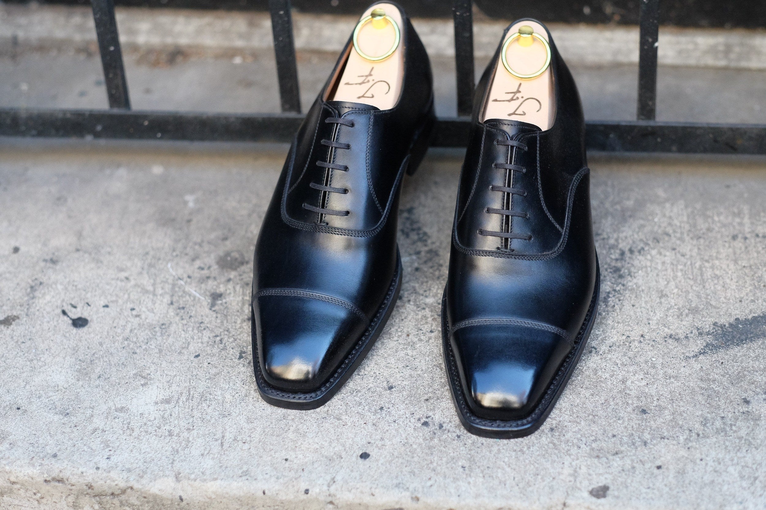 Puget - Black Calf-Captoe Cap Toe Oxfords-J.FitzPatrick Footwear