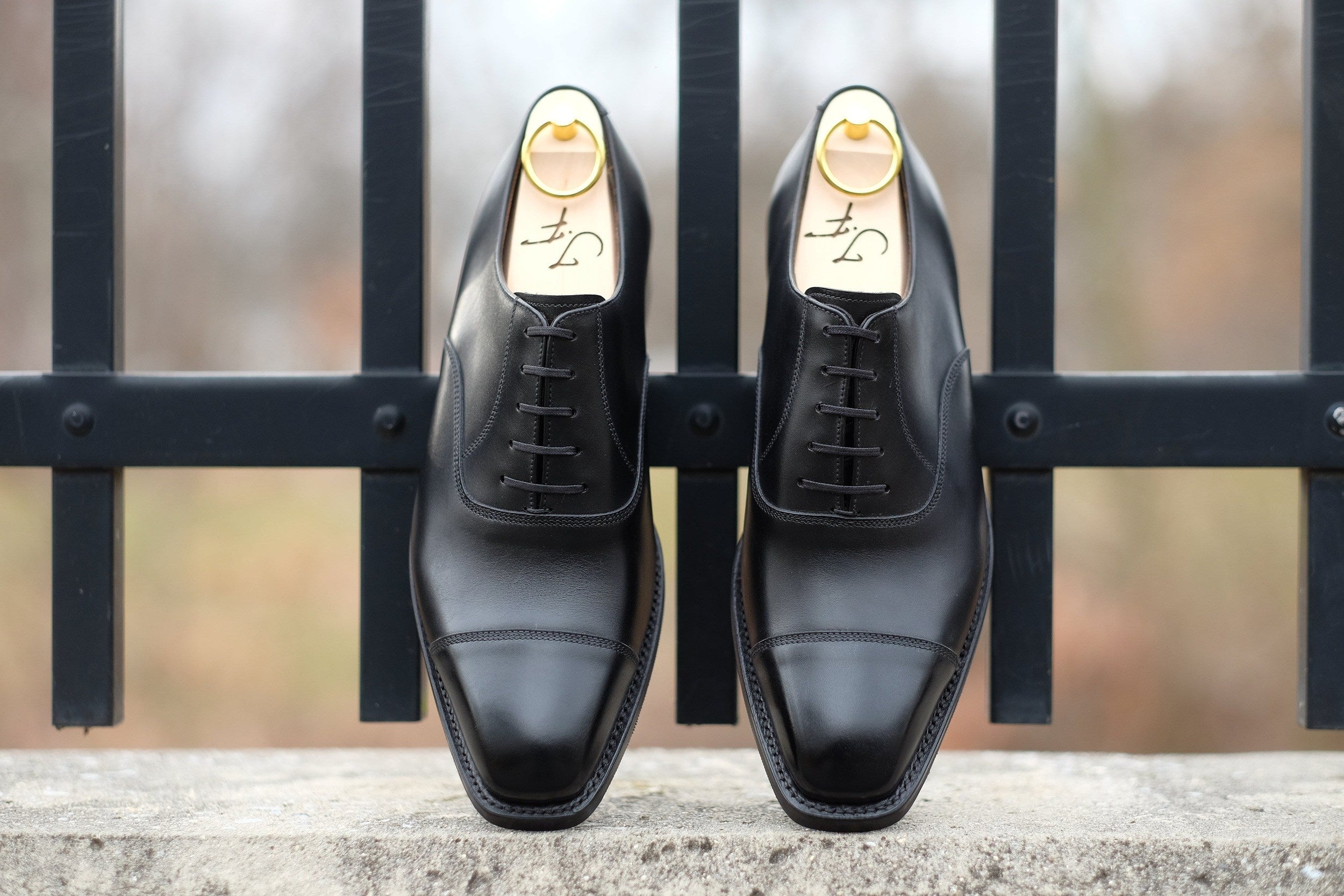 Puget - Black Calf-Captoe Cap Toe Oxfords-J.FitzPatrick Footwear
