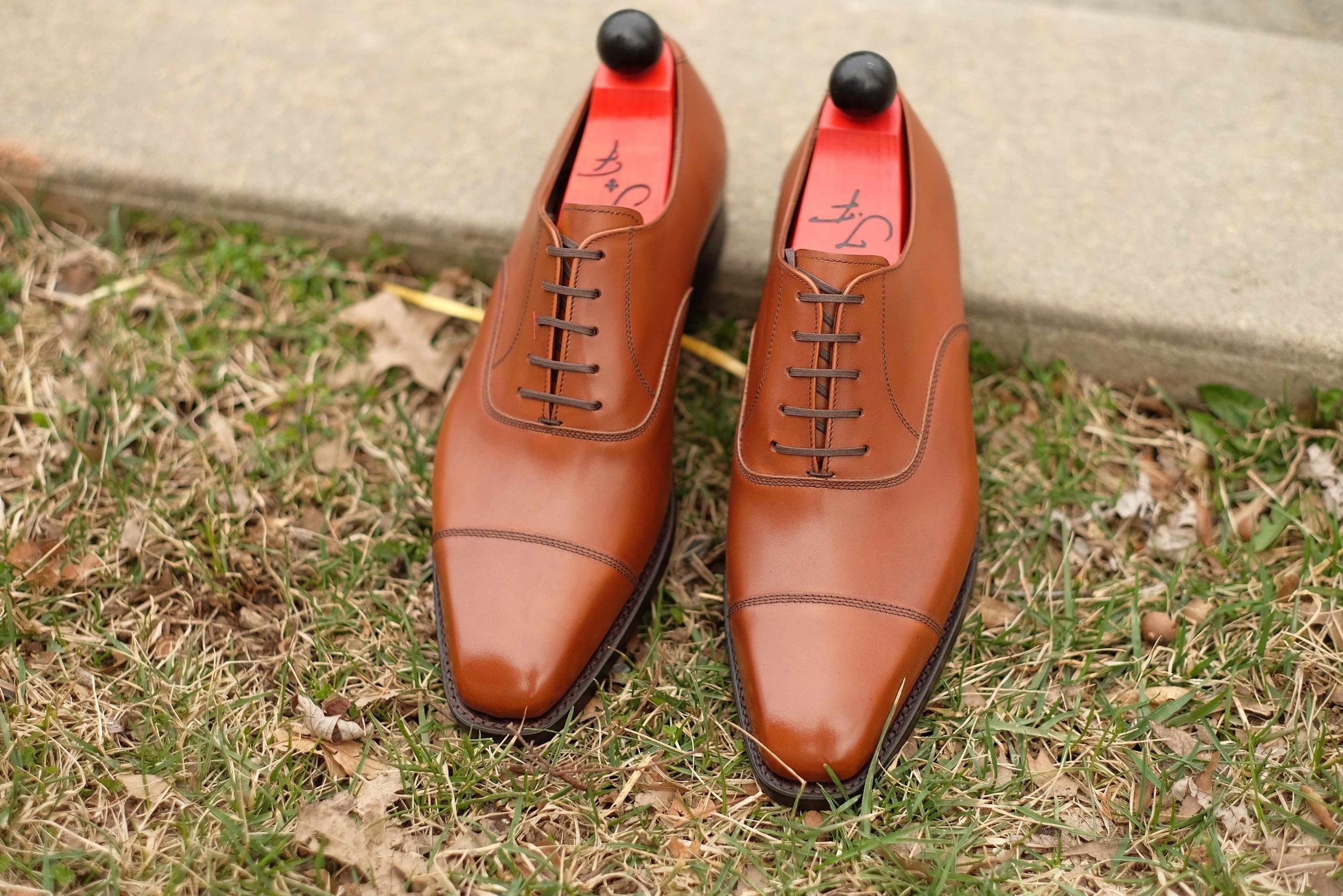 Puget - Caramel Calf-Captoe Cap Toe Oxfords-J.FitzPatrick Footwear