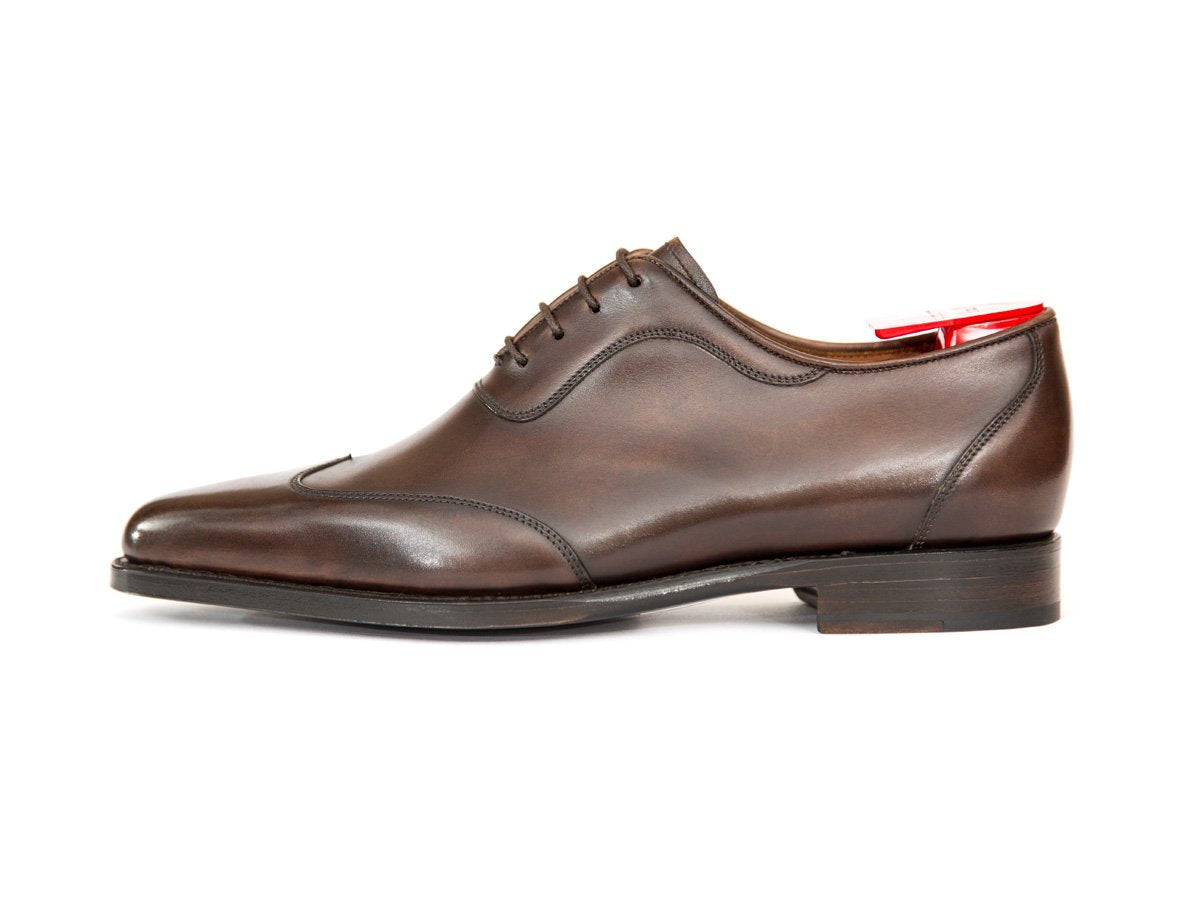 Rainier - MTO - Antique Brown Calf - JKF Last - Single Leather Sole-Made To Order Austerity Brogue Adelaide Oxfords-J.FitzPatrick Footwear