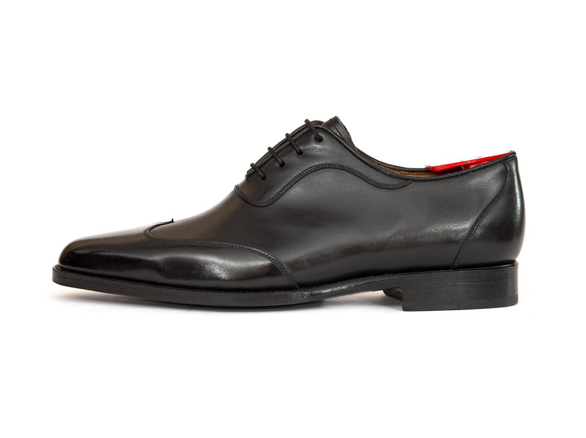 Rainier - MTO - Black Calf - JKF Last - Single Leather Sole-Made To Order Austerity Brogue Adelaide Oxfords-J.FitzPatrick Footwear
