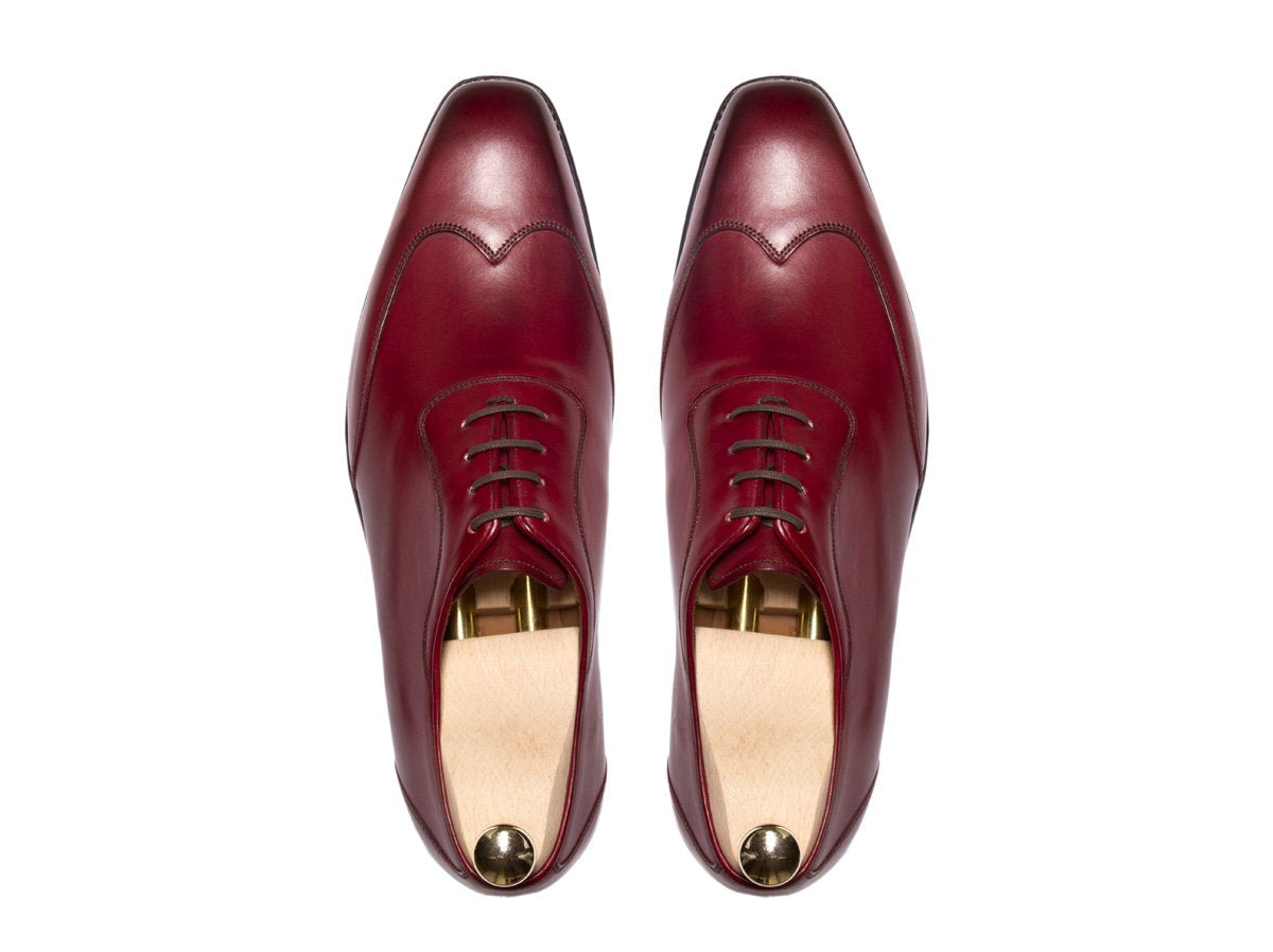 Rainier - MTO - Burgundy Calf - MGF Last - Single Leather Sole-Made To Order Austerity Brogue Adelaide Oxfords-J.FitzPatrick Footwear