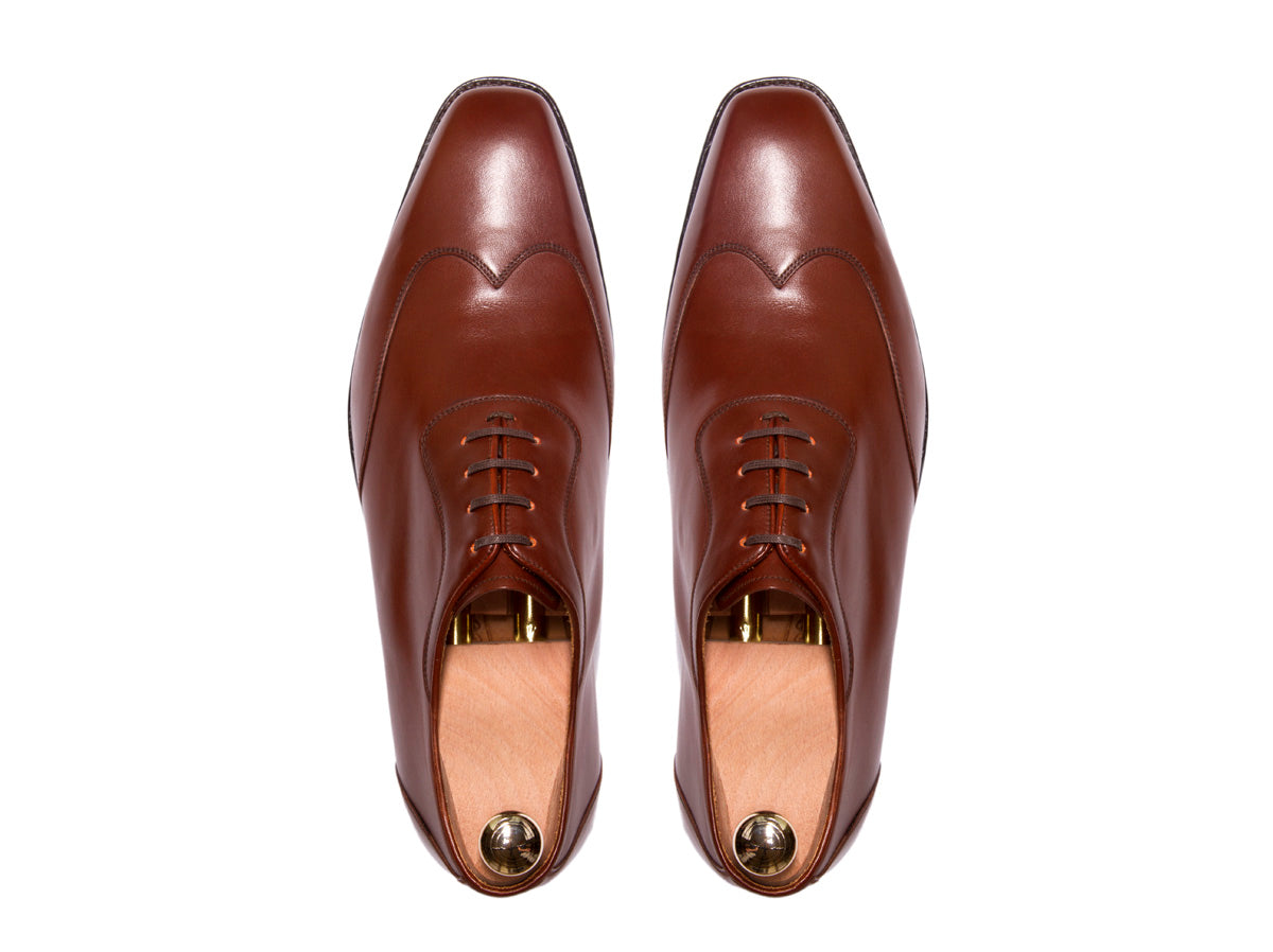 Rainier - MTO - Cacao Calf - MGF Last - Single Leather Sole-Made To Order Austerity Brogue Adelaide Oxfords-J.FitzPatrick Footwear