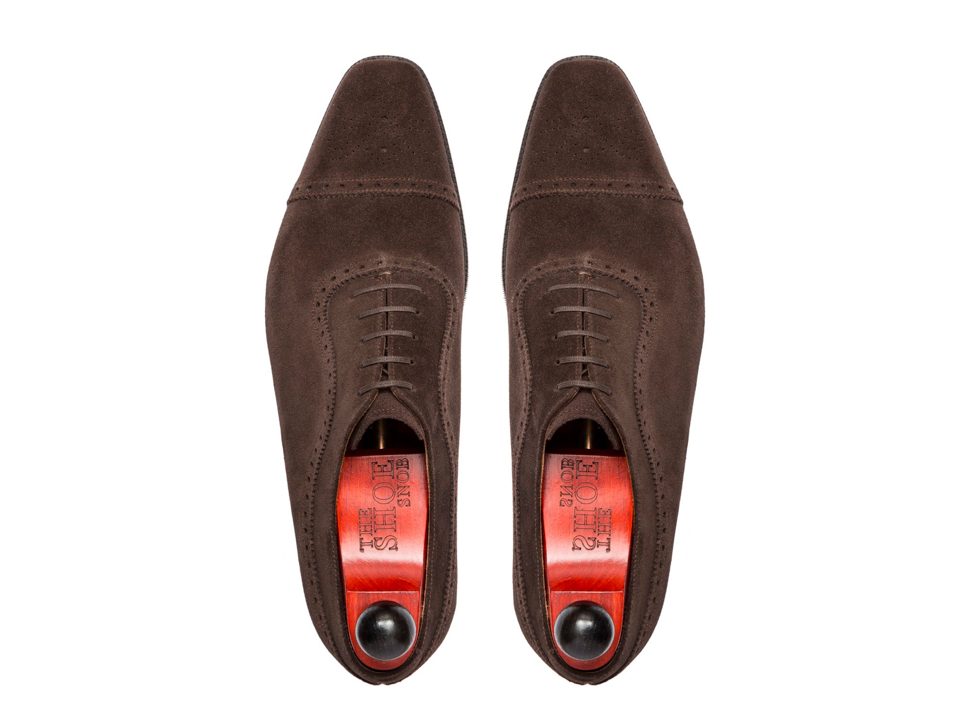 Riviera - MTO - Bitter Chocolate Suede - MGF Last - City Rubber Sole-Made To Order Captoe Cap Toe Brogue Medallion Adelaide Oxfords-J.FitzPatrick Footwear