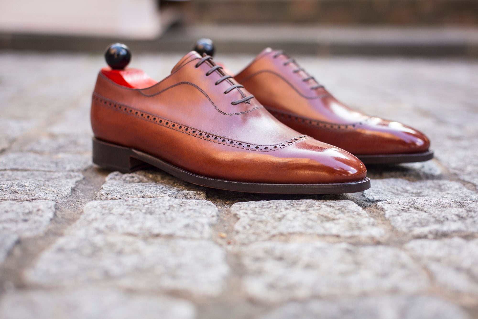 Sebastien - MTO - Auburn Calf - LPB Last - Single Leather Sole-Made To Order U Wing Longwing Brogue Adelaide Oxfords-J.FitzPatrick Footwear