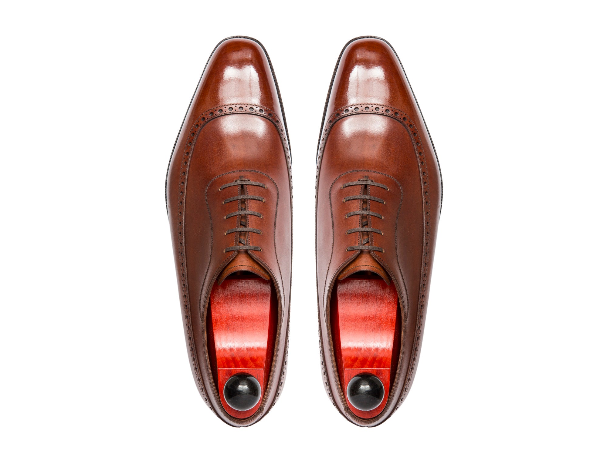 Sebastien - MTO - Auburn Calf - LPB Last - Single Leather Sole-Made To Order U Wing Longwing Brogue Adelaide Oxfords-J.FitzPatrick Footwear