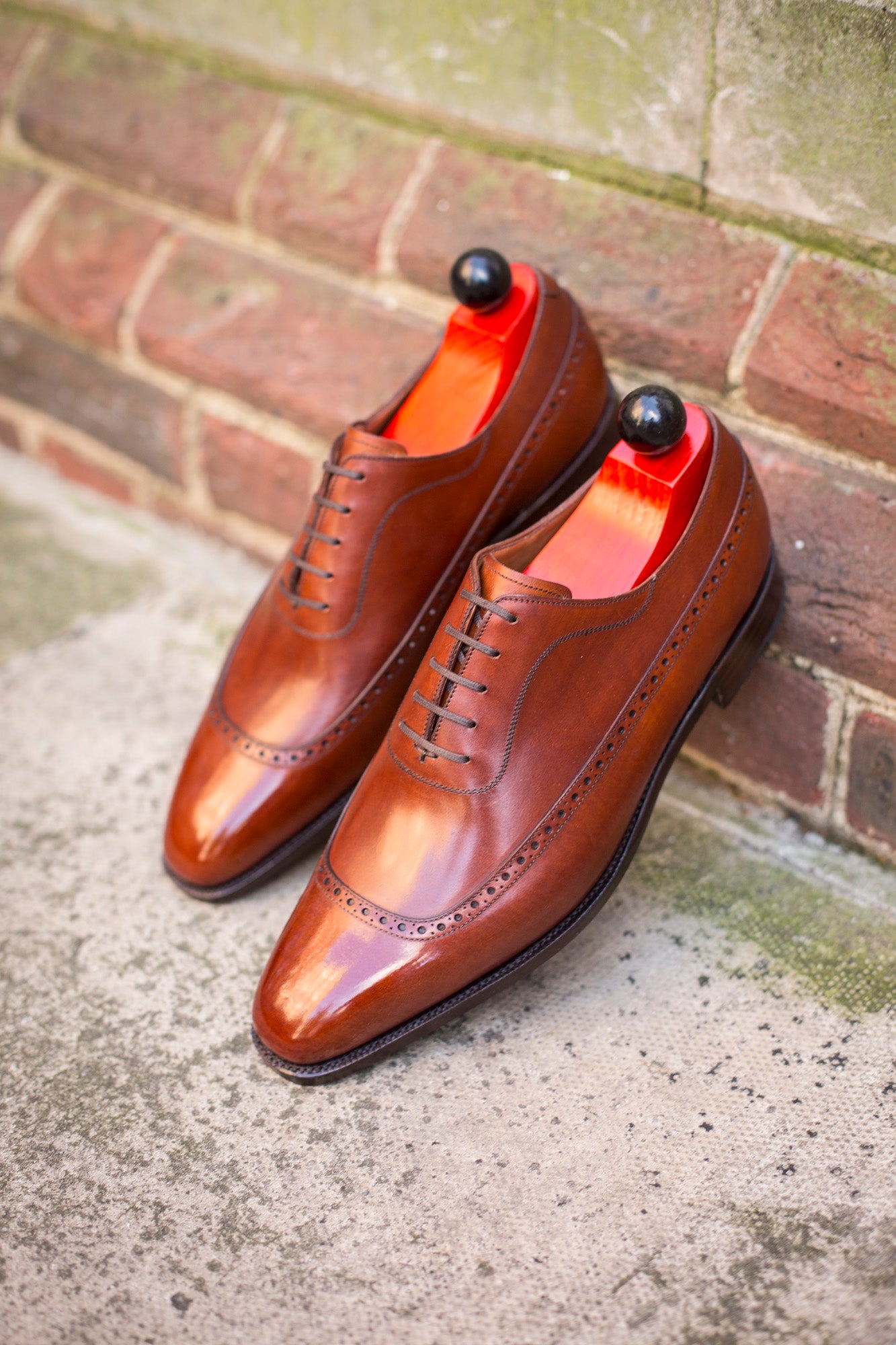 Sebastien - MTO - Auburn Calf - LPB Last - Single Leather Sole-Made To Order U Wing Longwing Brogue Adelaide Oxfords-J.FitzPatrick Footwear