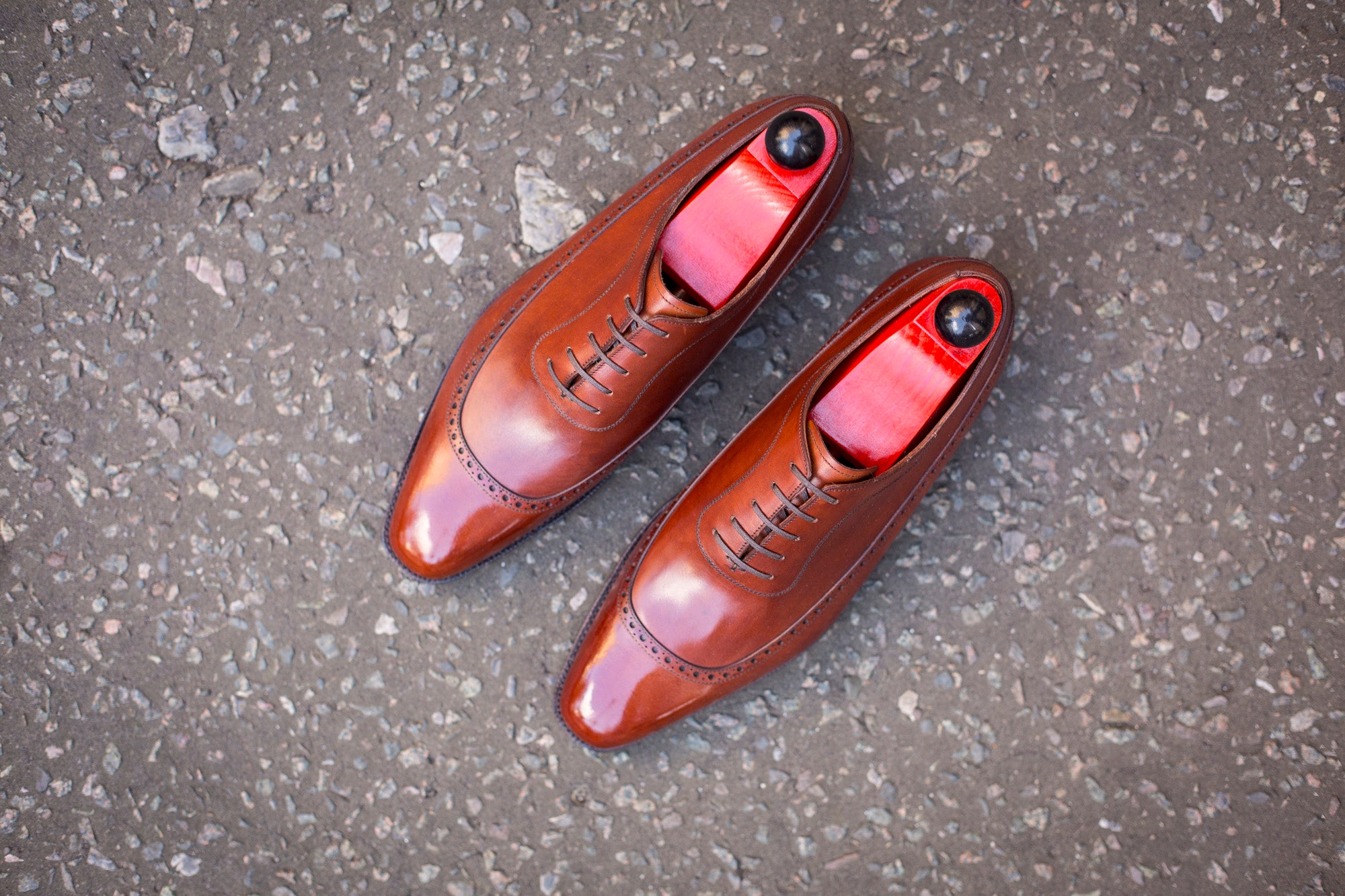 Sebastien - MTO - Auburn Calf - LPB Last - Single Leather Sole-Made To Order U Wing Longwing Brogue Adelaide Oxfords-J.FitzPatrick Footwear