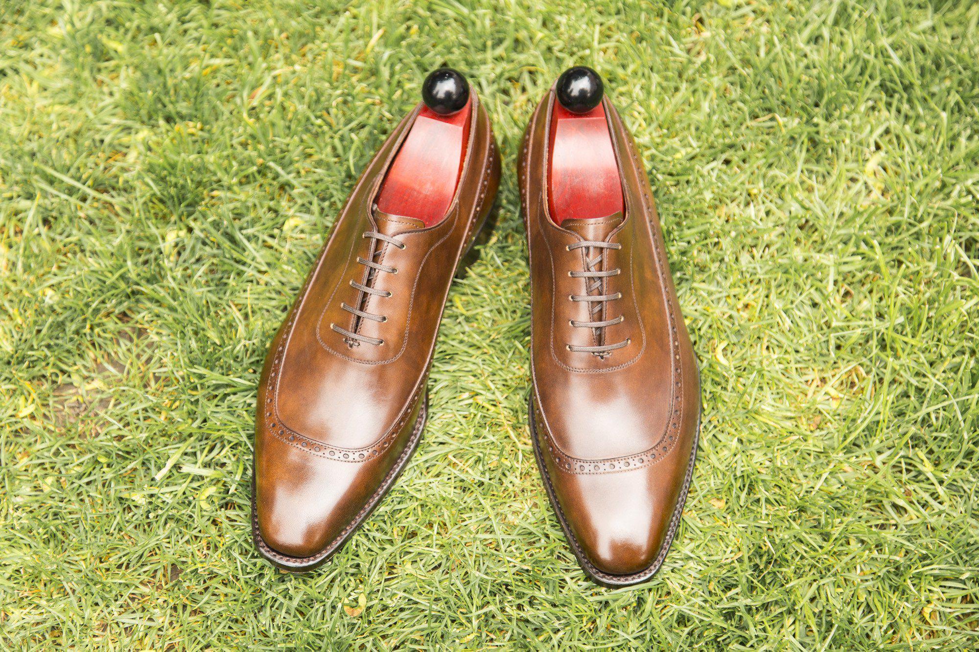 Sebastien - MTO - Copper Museum Calf - LPB Last - Single Leather Sole-Made To Order U Wing Longwing Brogue Adelaide Oxfords-J.FitzPatrick Footwear