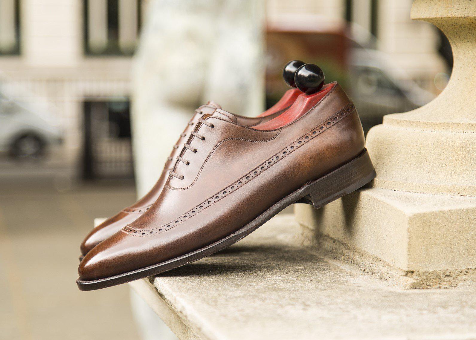Sebastien - MTO - Copper Museum Calf - LPB Last - Single Leather Sole-Made To Order U Wing Longwing Brogue Adelaide Oxfords-J.FitzPatrick Footwear