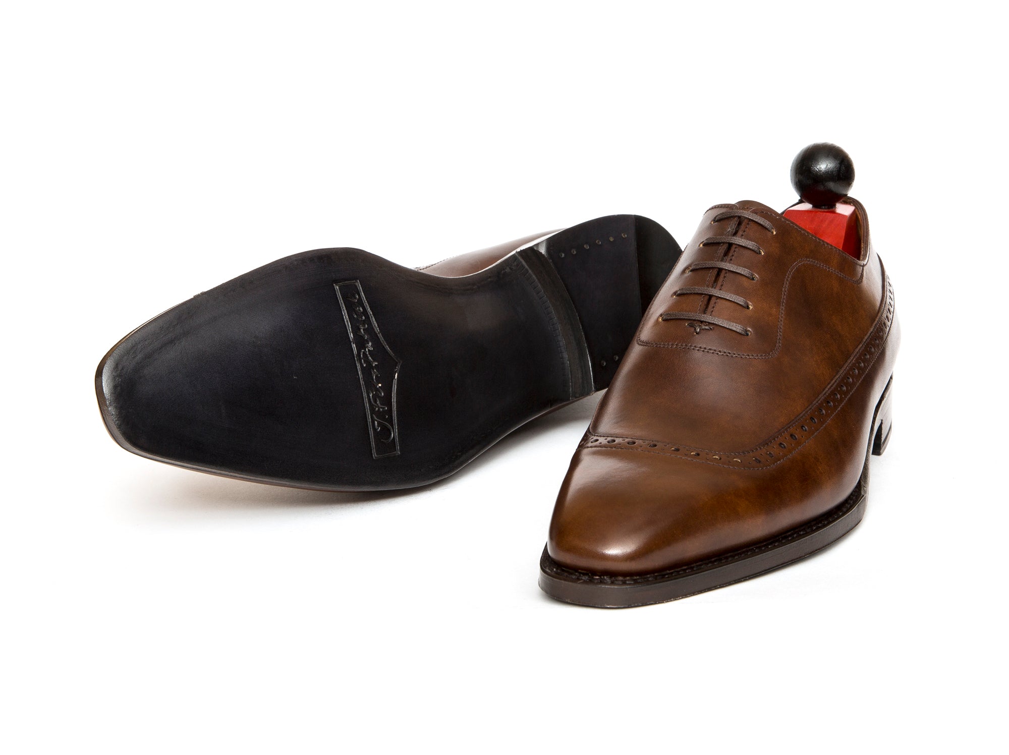 Sebastien - MTO - Copper Museum Calf - LPB Last - Single Leather Sole-Made To Order U Wing Longwing Brogue Adelaide Oxfords-J.FitzPatrick Footwear