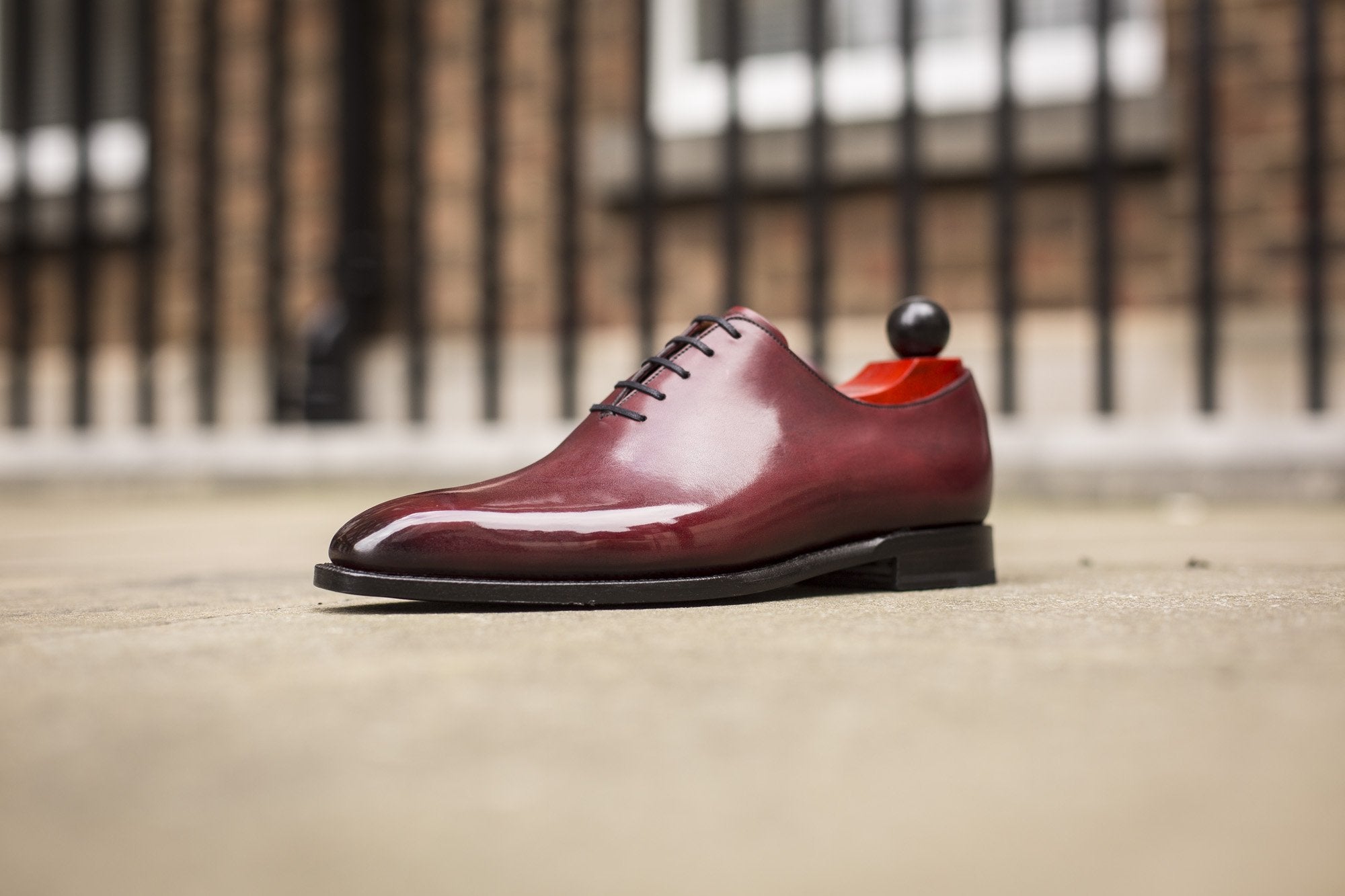 Skyway - MTO - Burgundy Calf - LPB Last - Single Leather Sole-Made To Order Plain Toe Classic Wholecut Whole Cut Oxfords-J.FitzPatrick Footwear
