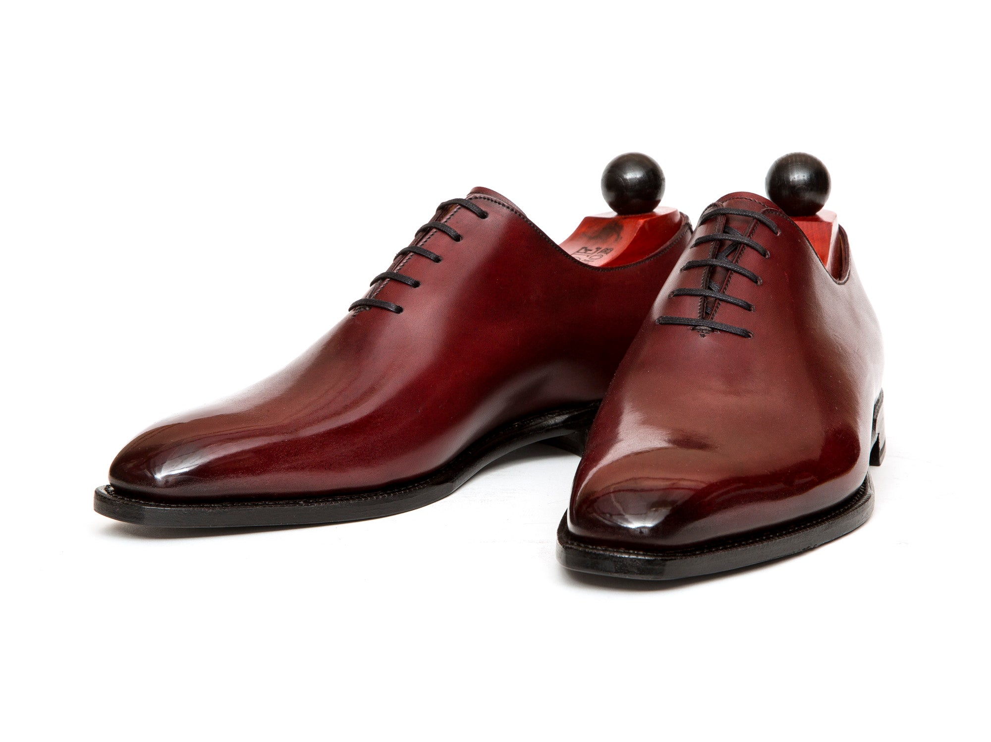 Skyway - MTO - Burgundy Calf - LPB Last - Single Leather Sole-Made To Order Plain Toe Classic Wholecut Whole Cut Oxfords-J.FitzPatrick Footwear