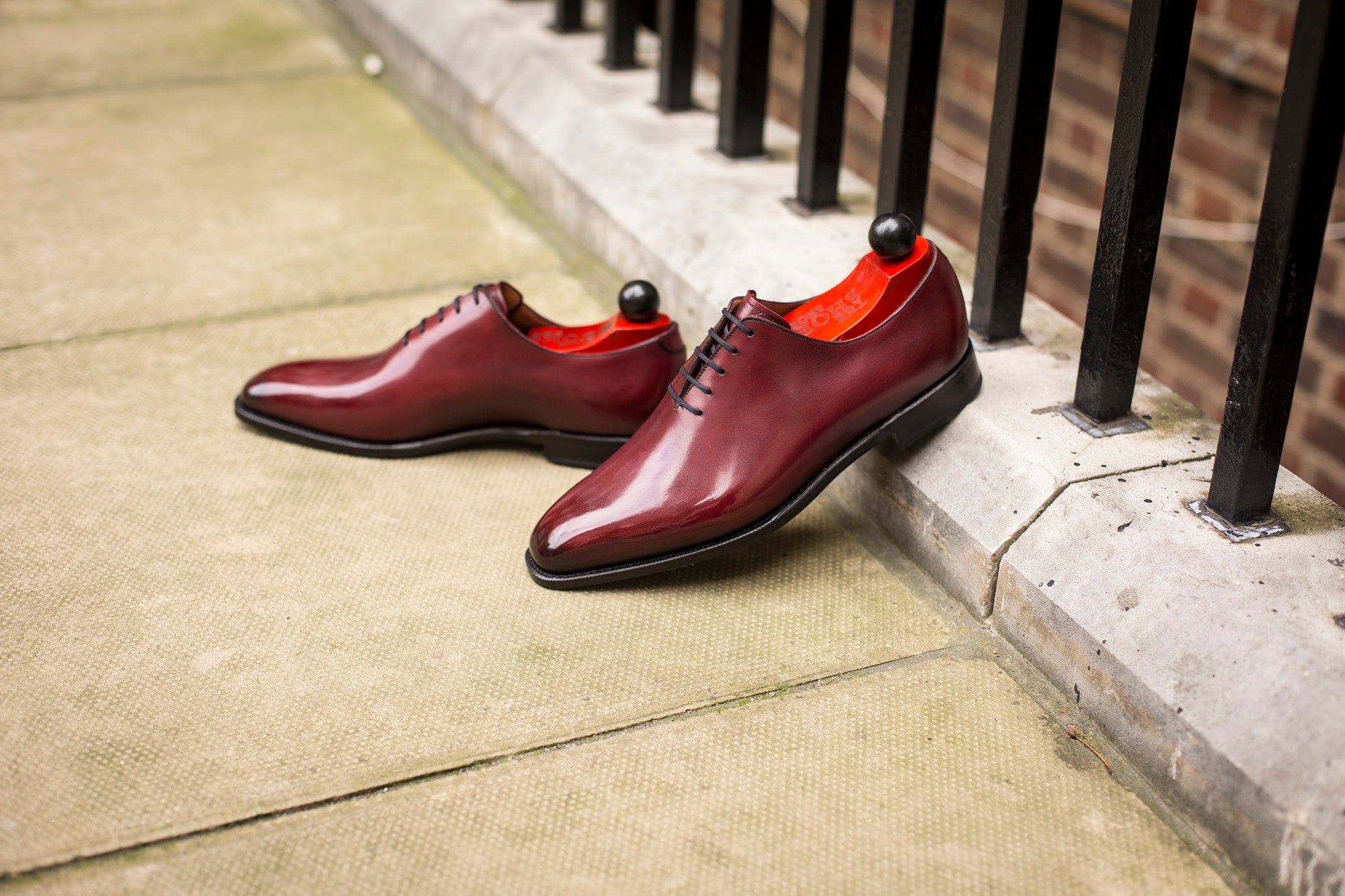 Skyway - MTO - Burgundy Calf - LPB Last - Single Leather Sole-Made To Order Plain Toe Classic Wholecut Whole Cut Oxfords-J.FitzPatrick Footwear