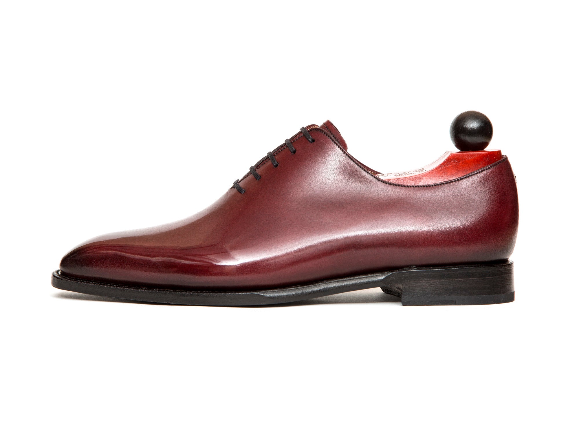 Skyway - MTO - Burgundy Calf - LPB Last - Single Leather Sole-Made To Order Plain Toe Classic Wholecut Whole Cut Oxfords-J.FitzPatrick Footwear