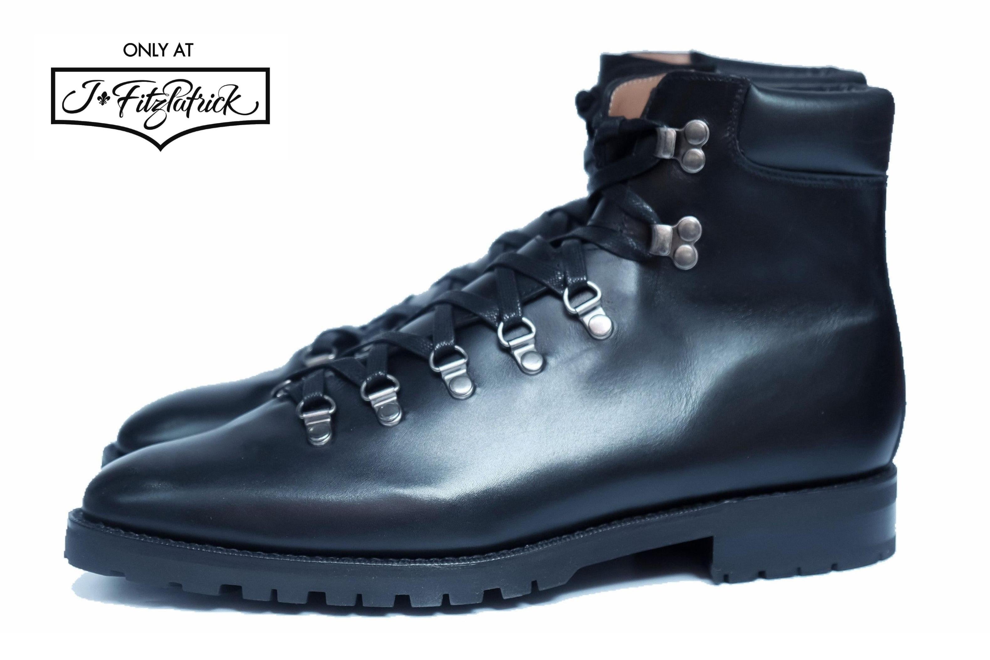 Snoqualmie - Black Calf Commando-Alpine Hiker Boots-J.FitzPatrick Footwear