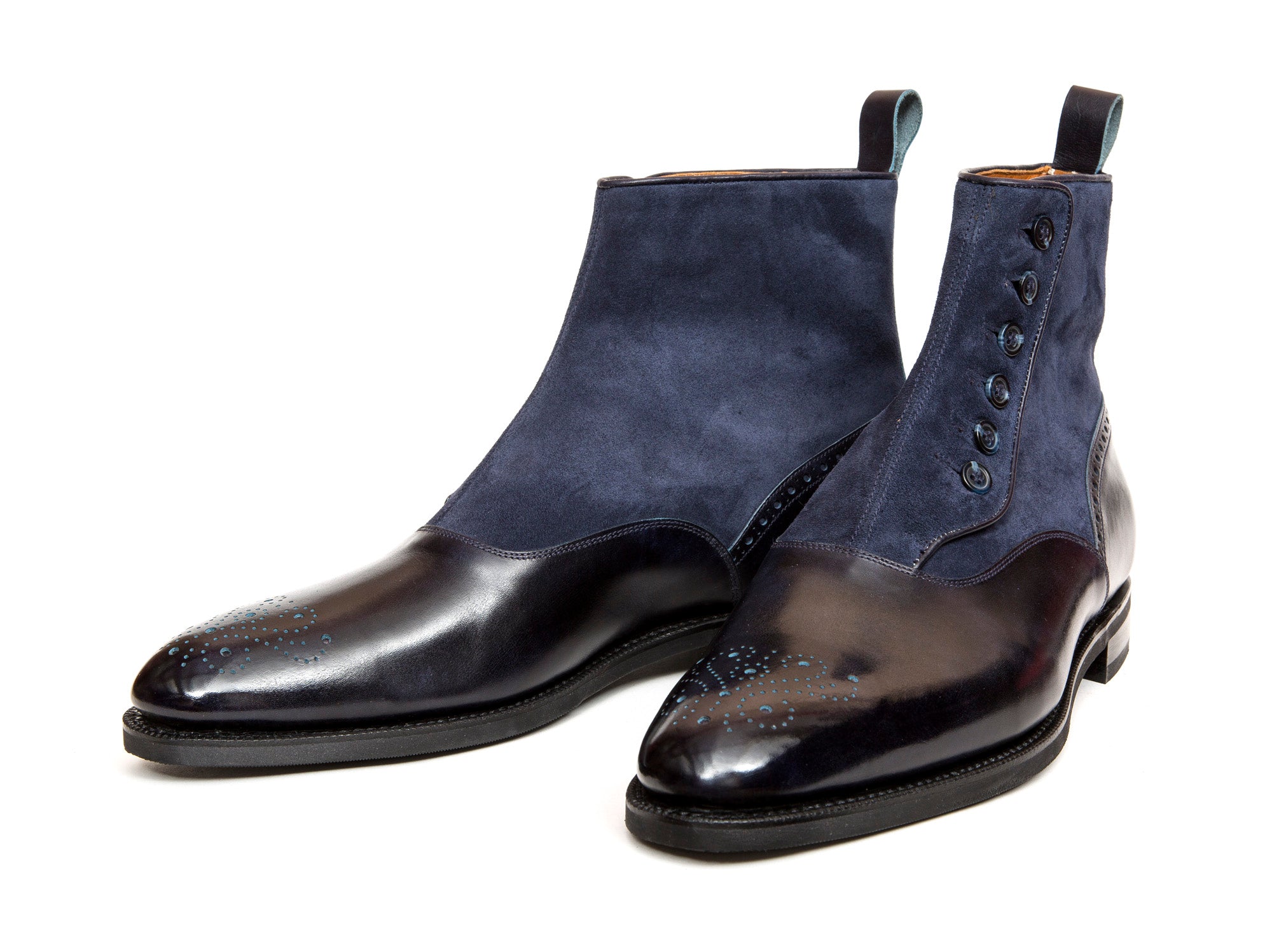 Suquamish - MTO - Navy Museum Calf / Navy Suede - TMG Last - City Rubber Sole-Made To Order-J.FitzPatrick Footwear