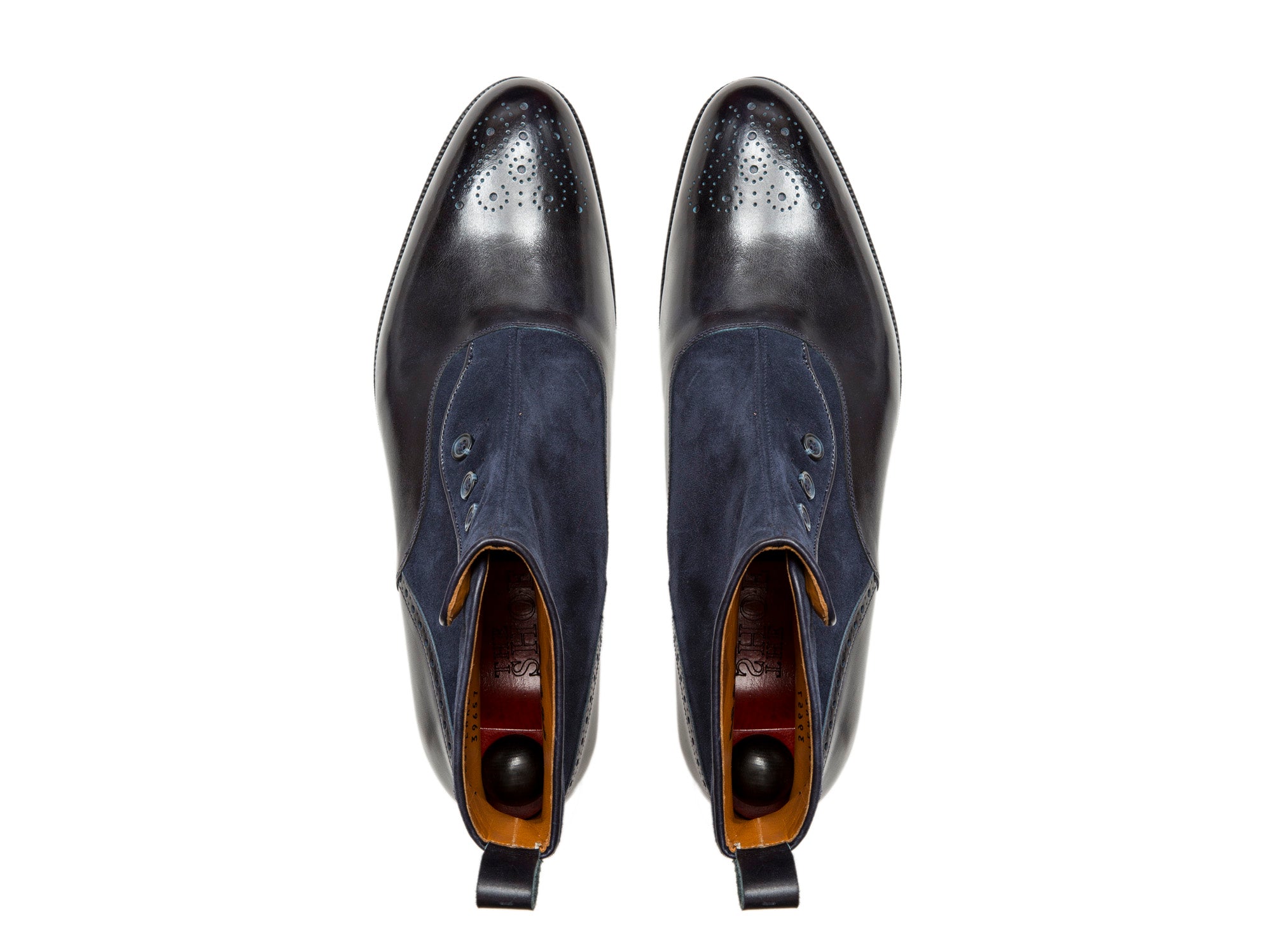 Suquamish - MTO - Navy Museum Calf / Navy Suede - TMG Last - City Rubber Sole-Made To Order-J.FitzPatrick Footwear