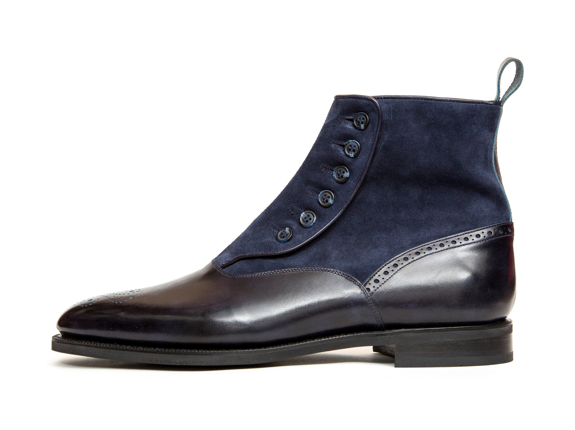 Suquamish - MTO - Navy Museum Calf / Navy Suede - TMG Last - City Rubber Sole-Made To Order-J.FitzPatrick Footwear