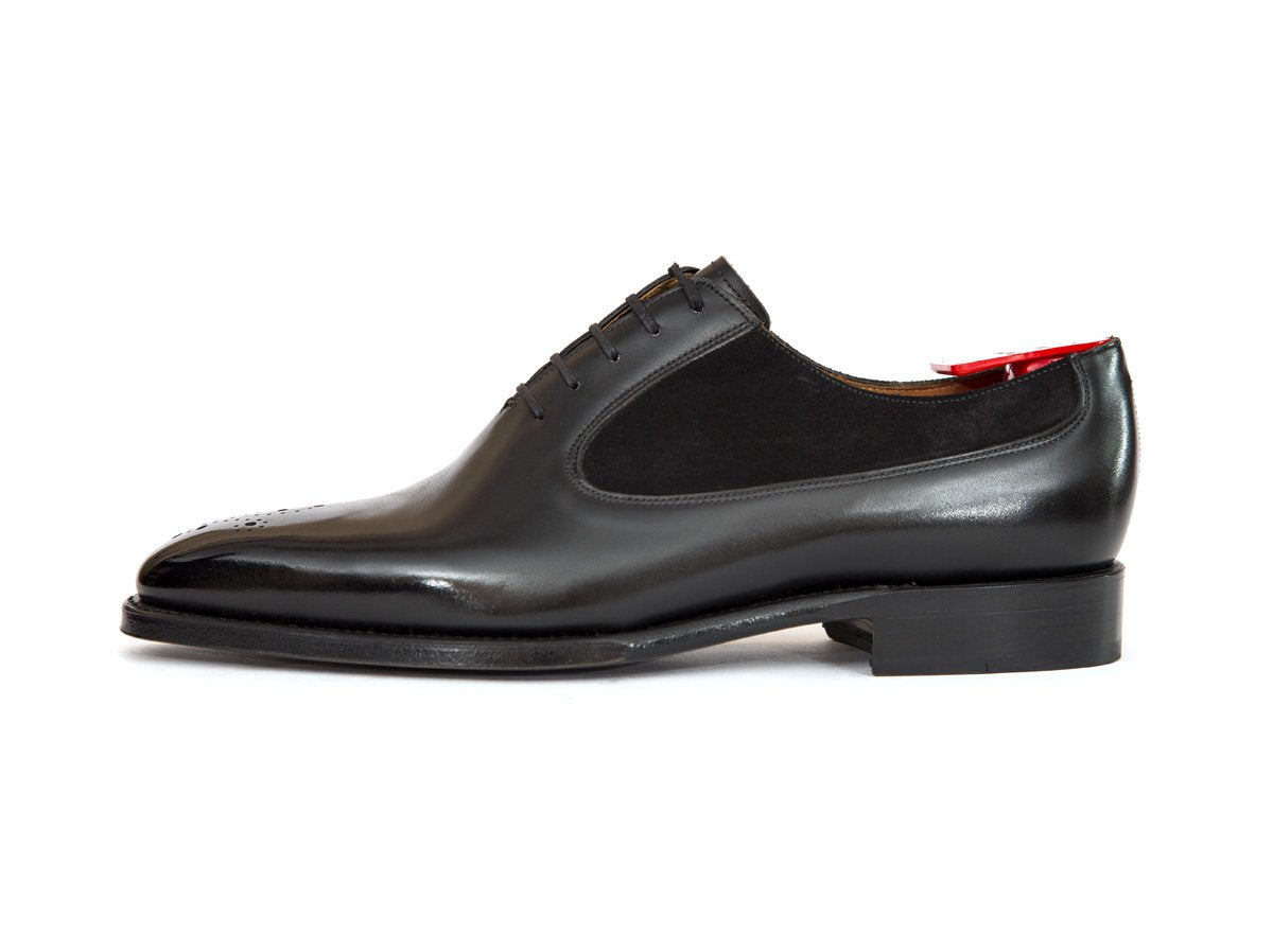 Tacoma - MTO - Black Calf / Black Suede - LPB Last - Single Leather Sole-Made To Order-J.FitzPatrick Footwear