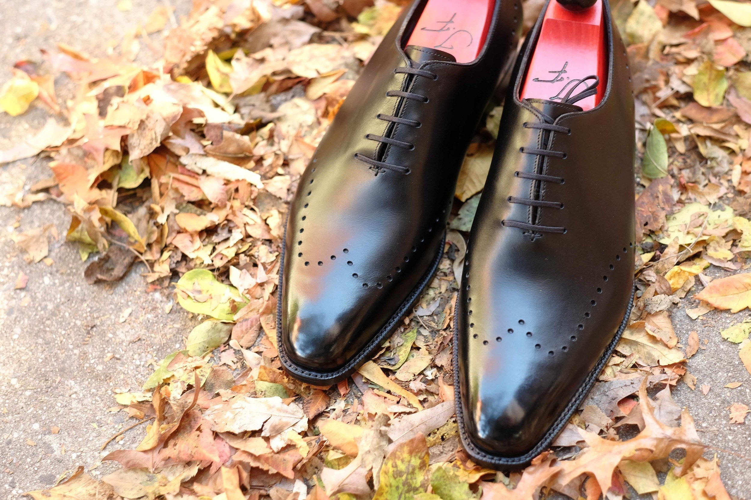 Tony II - Black Calf-Wholecut Oxfords-J.FitzPatrick Footwear
