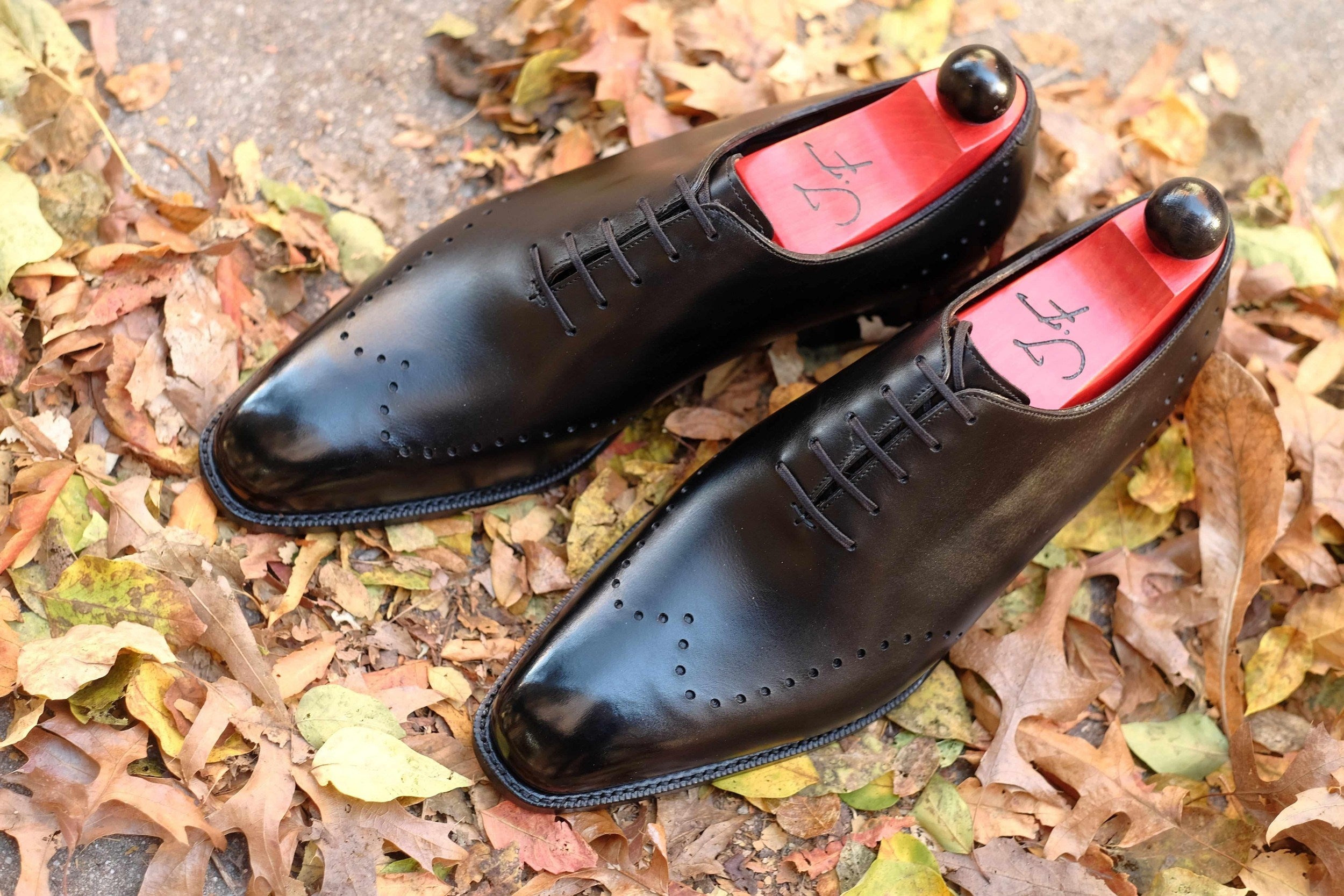 Tony II - Black Calf-Wholecut Oxfords-J.FitzPatrick Footwear