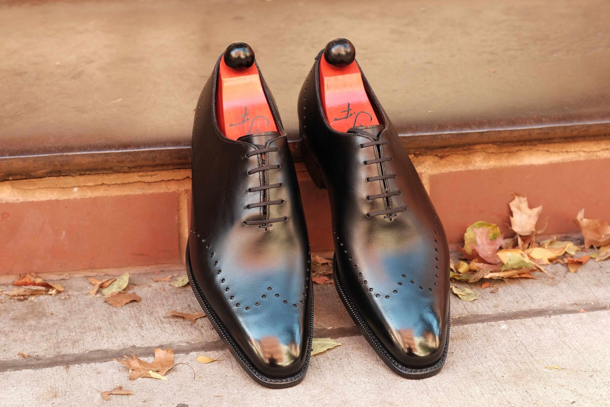 Tony II - Black Calf-Wholecut Oxfords-J.FitzPatrick Footwear