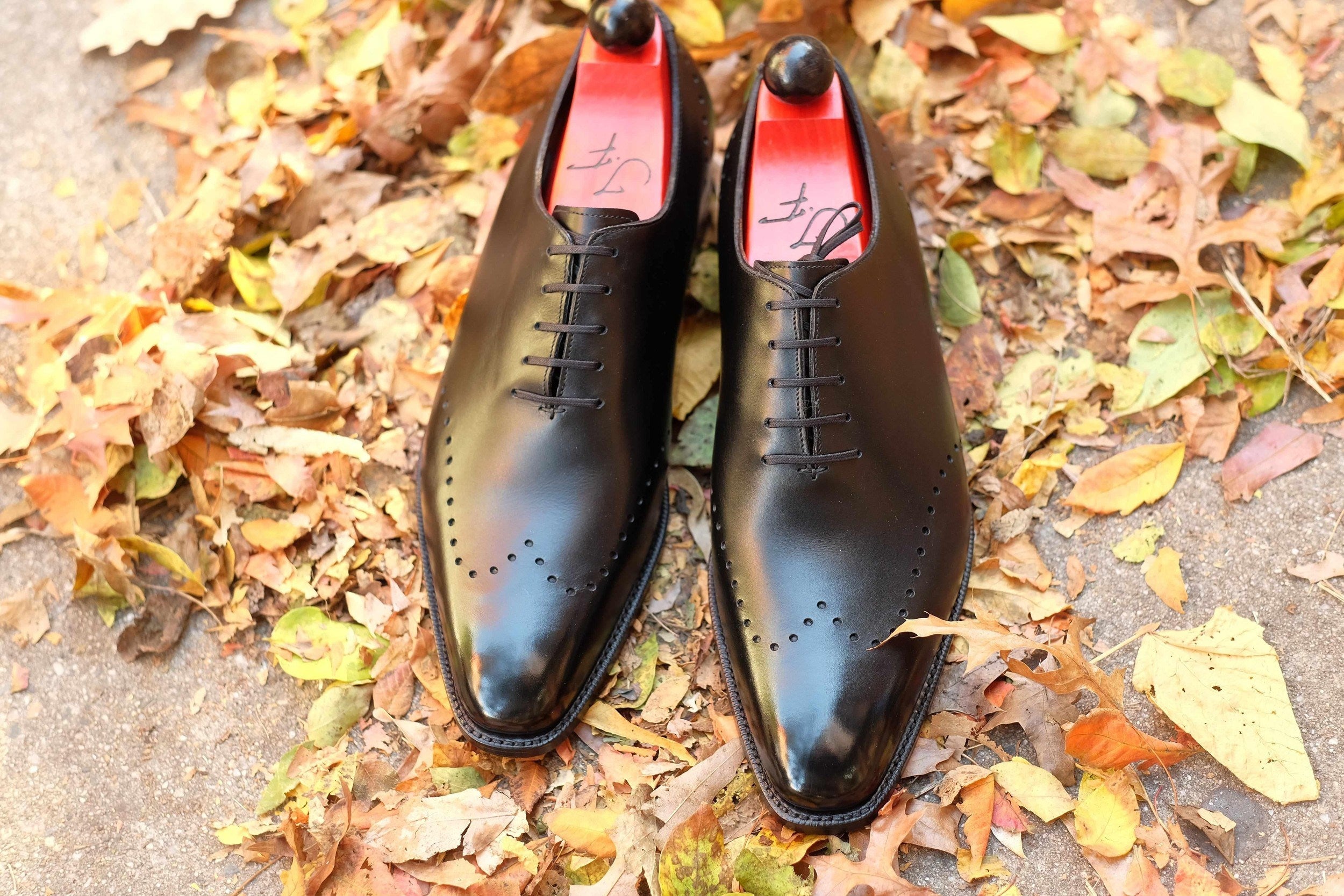 Tony II - Black Calf-Wholecut Oxfords-J.FitzPatrick Footwear