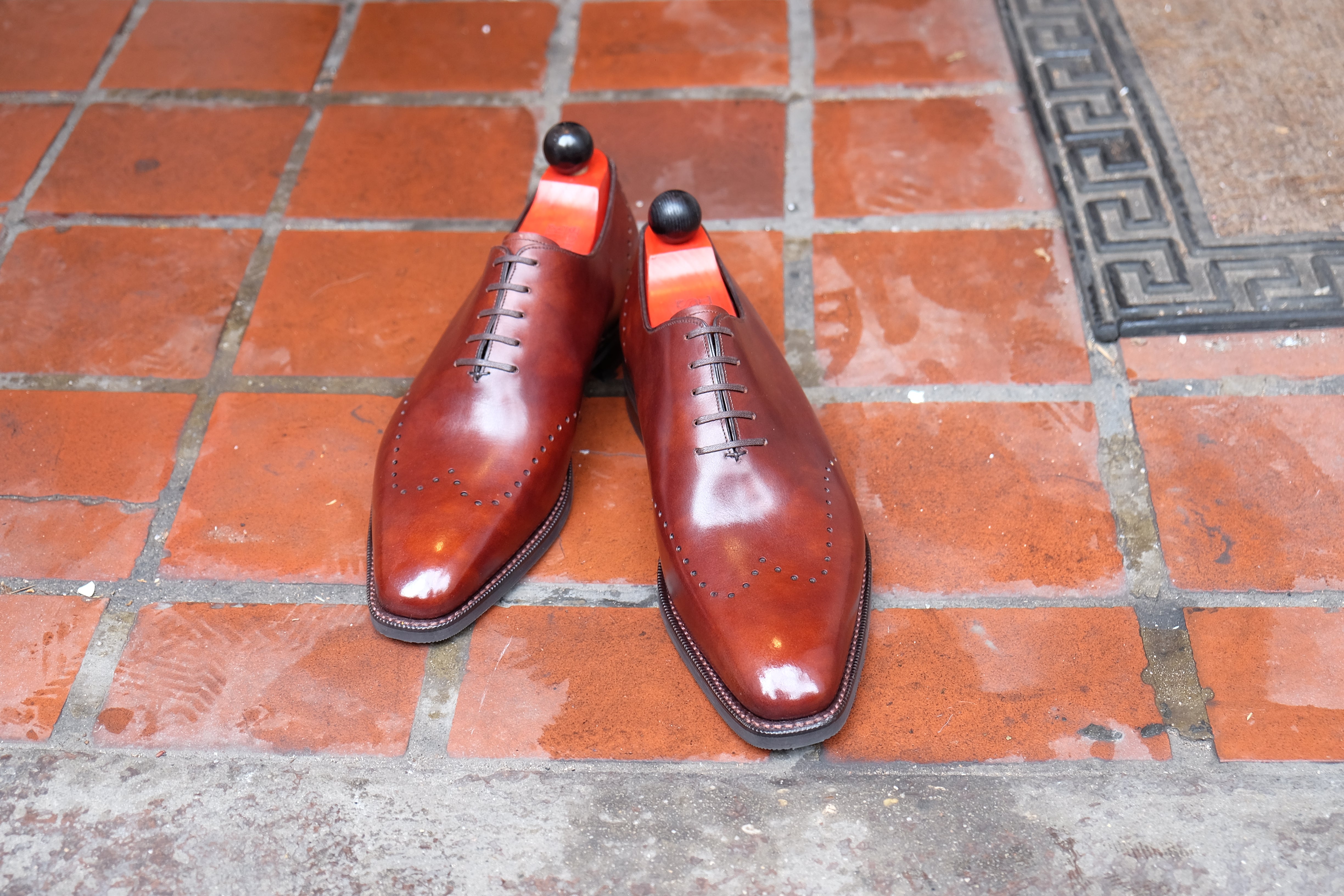 Tony - MTO - Gold Museum Calf - LPB Last - City Rubber Sole-Made To Order Wholecut Whole Cut Wingtip Oxfords-J.FitzPatrick Footwear