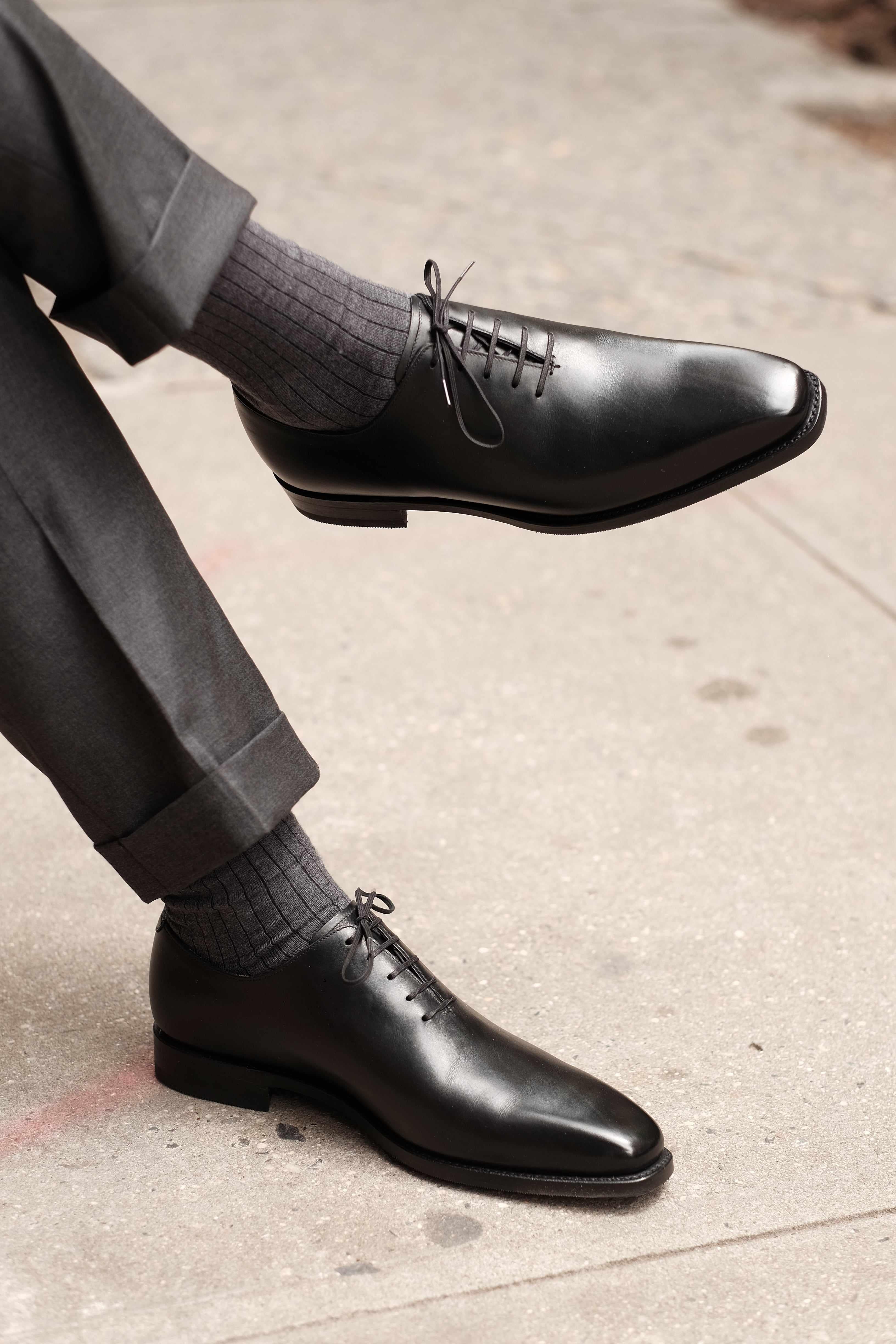 Union - Black Calf-Wholecut Oxfords-J.FitzPatrick Footwear